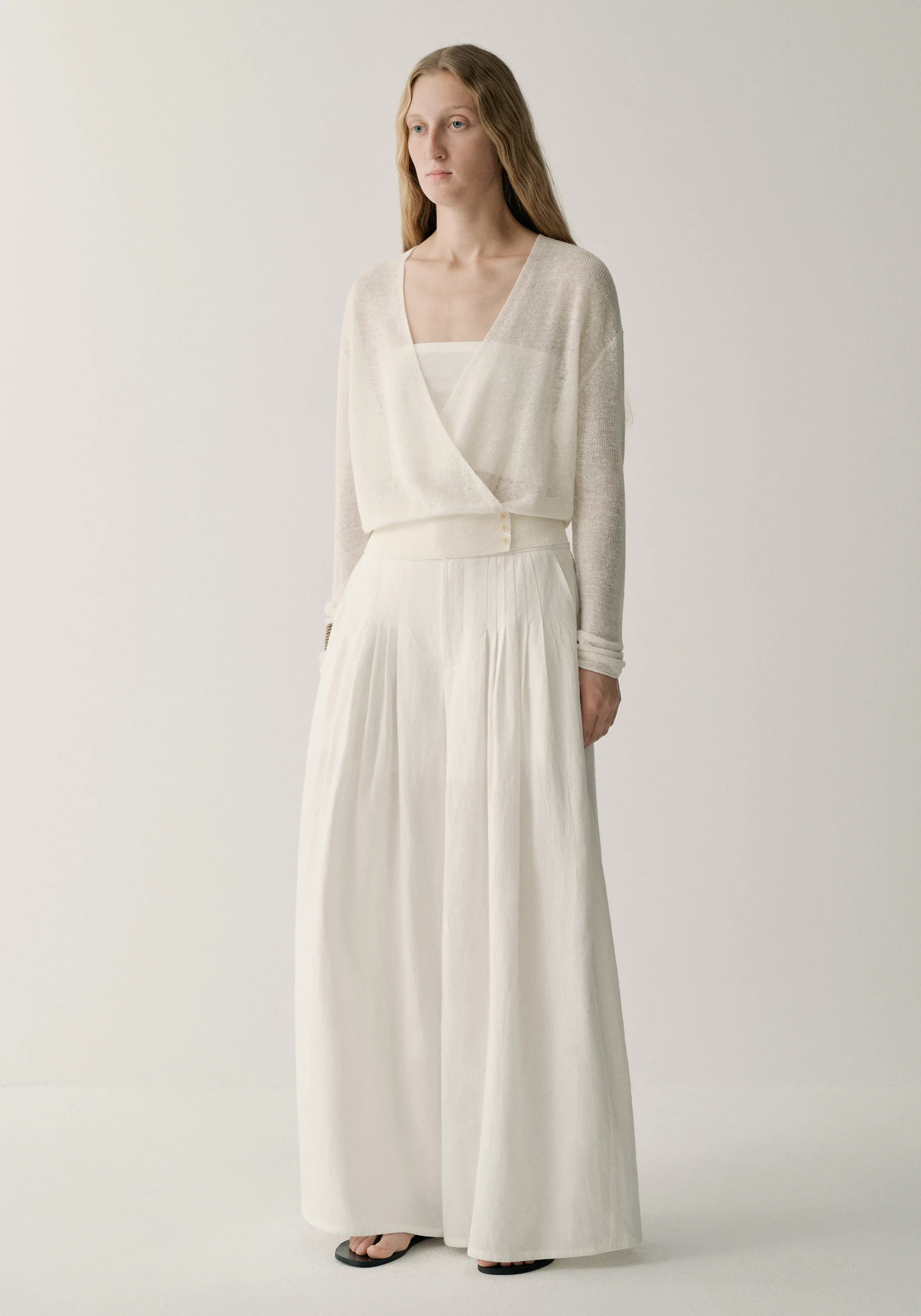 Wrap Linen Cardigan - Image 12
