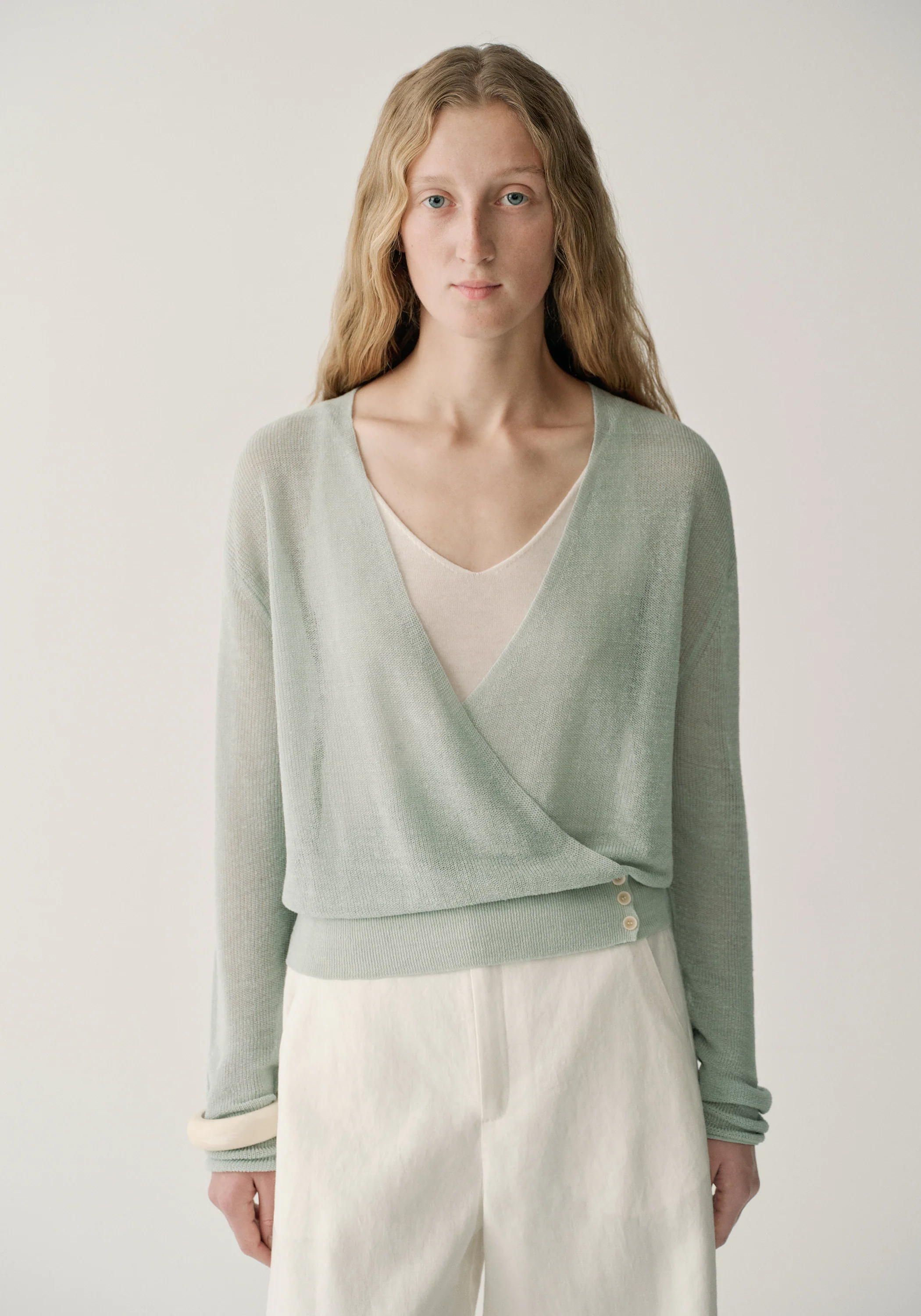 Wrap Linen Cardigan - Image 17