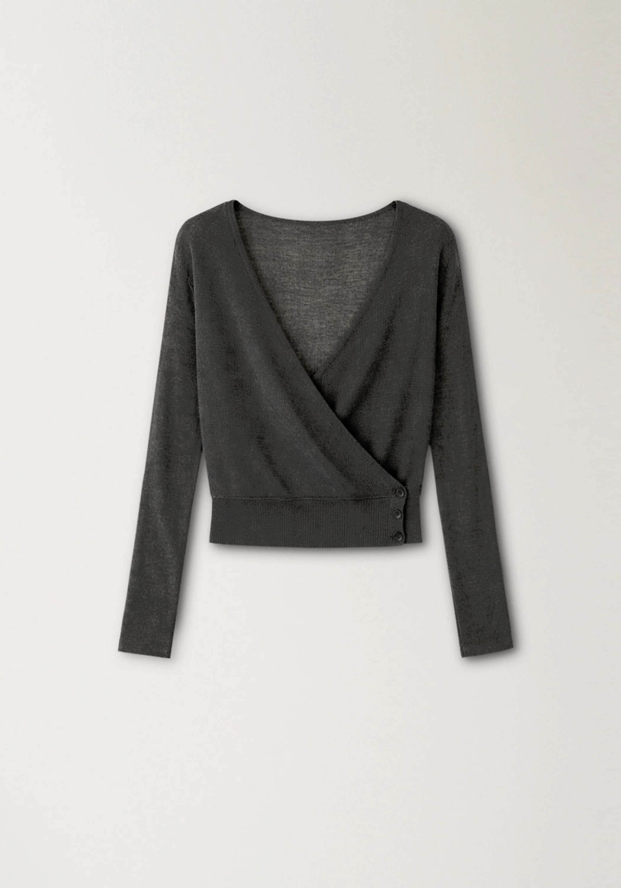 Wrap Linen Cardigan - Image 2