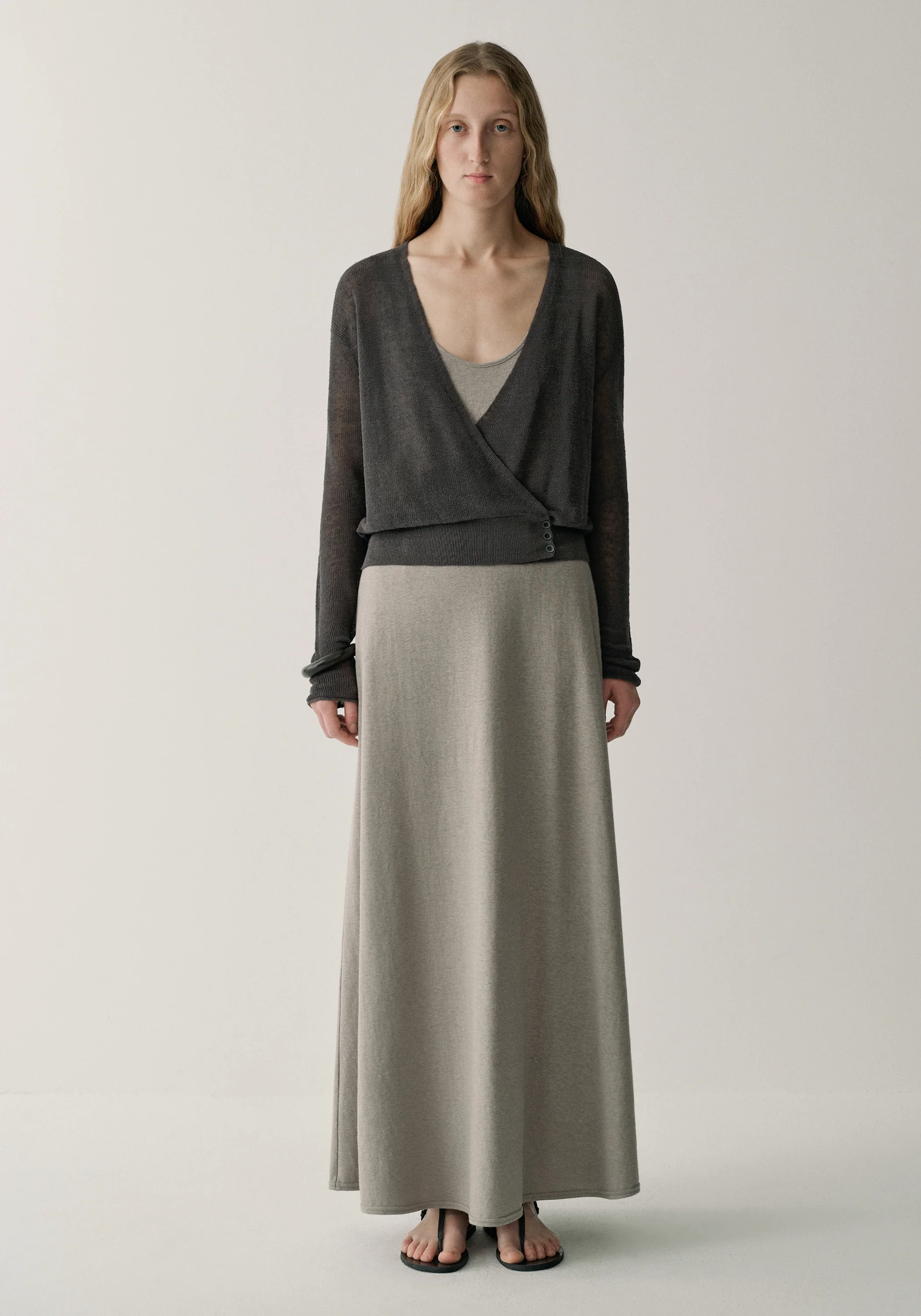 Wrap Linen Cardigan - Image 3