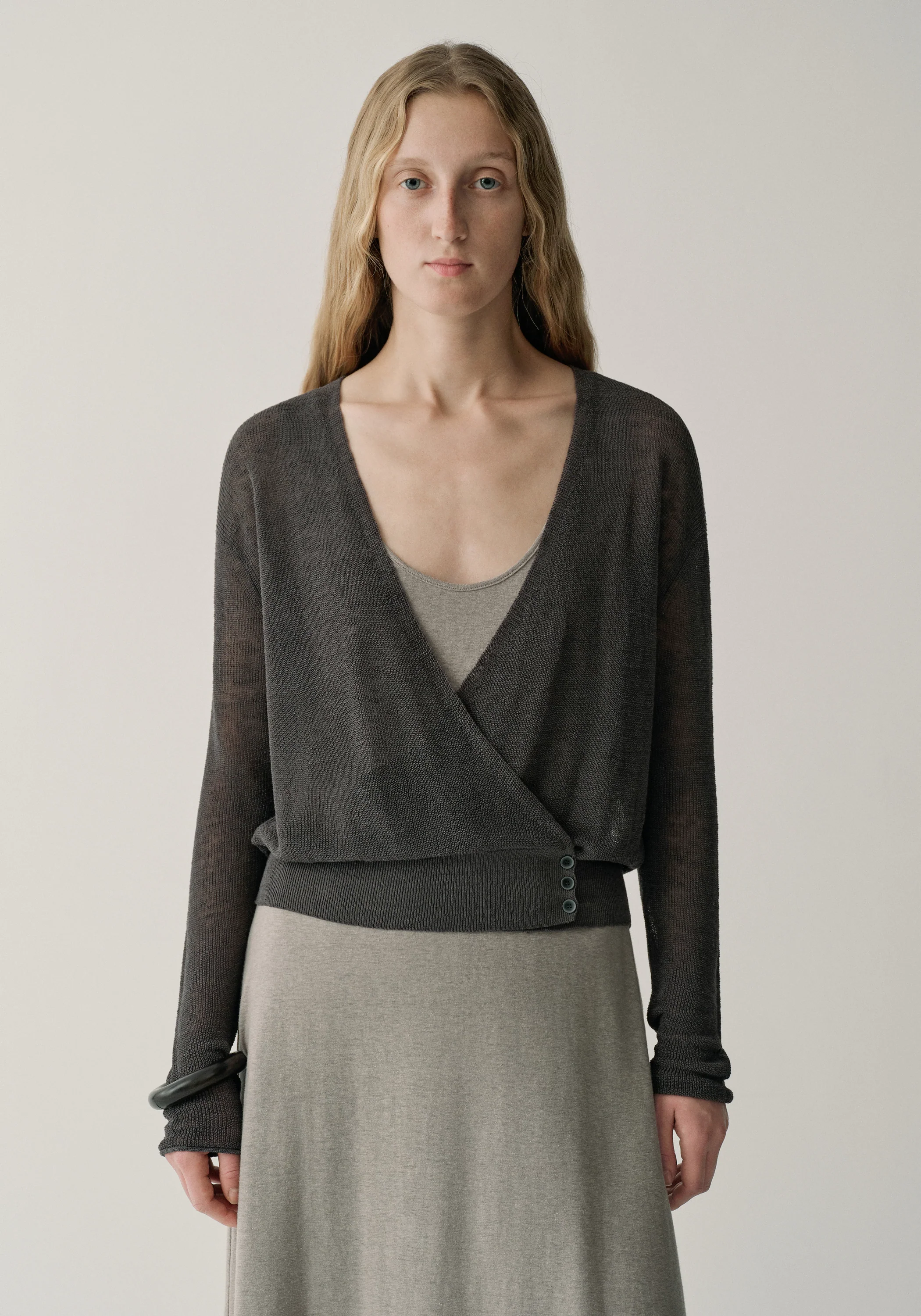 Wrap Linen Cardigan - Image 6