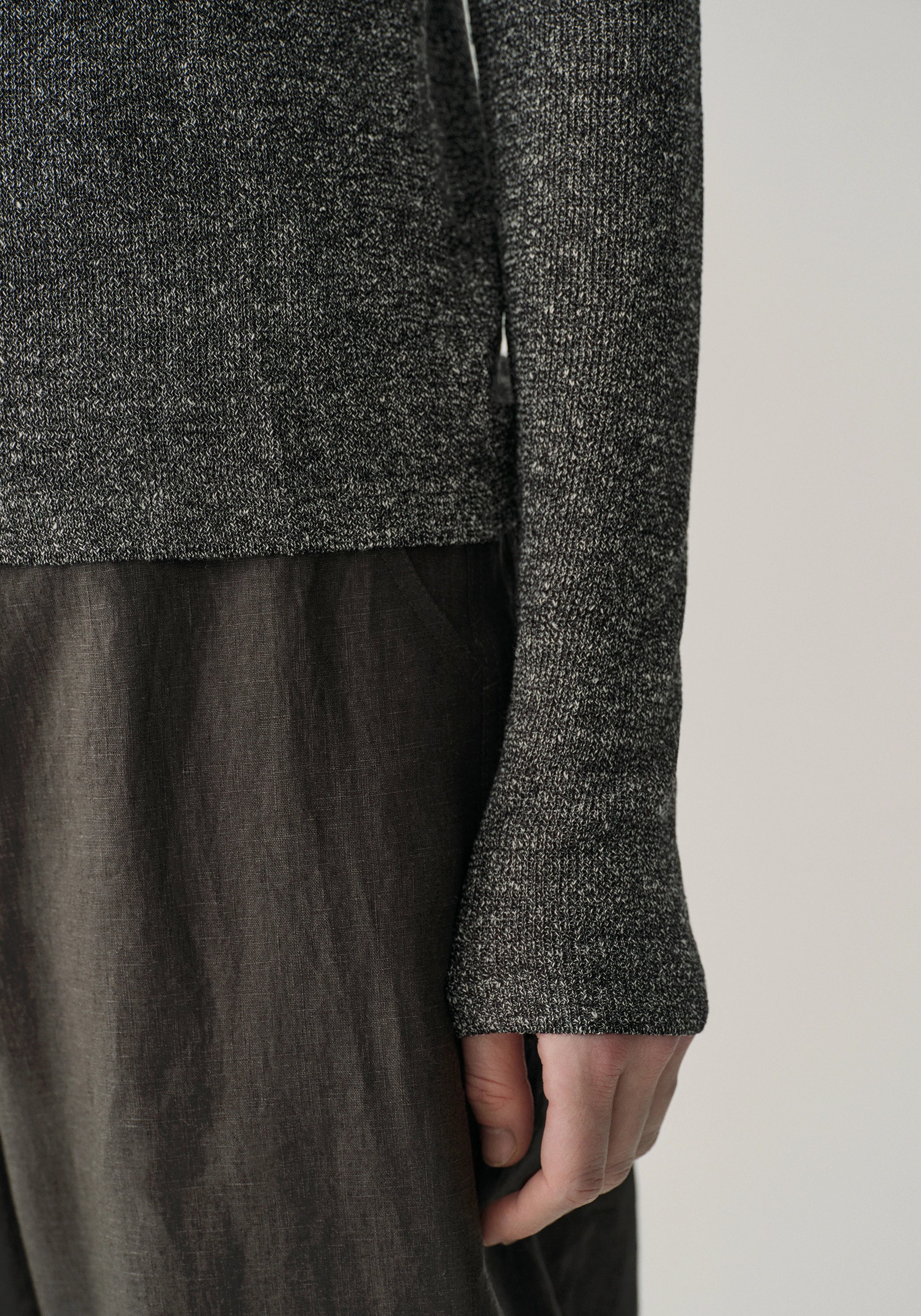Linen Mélange Yarn Cardigan - Image 8