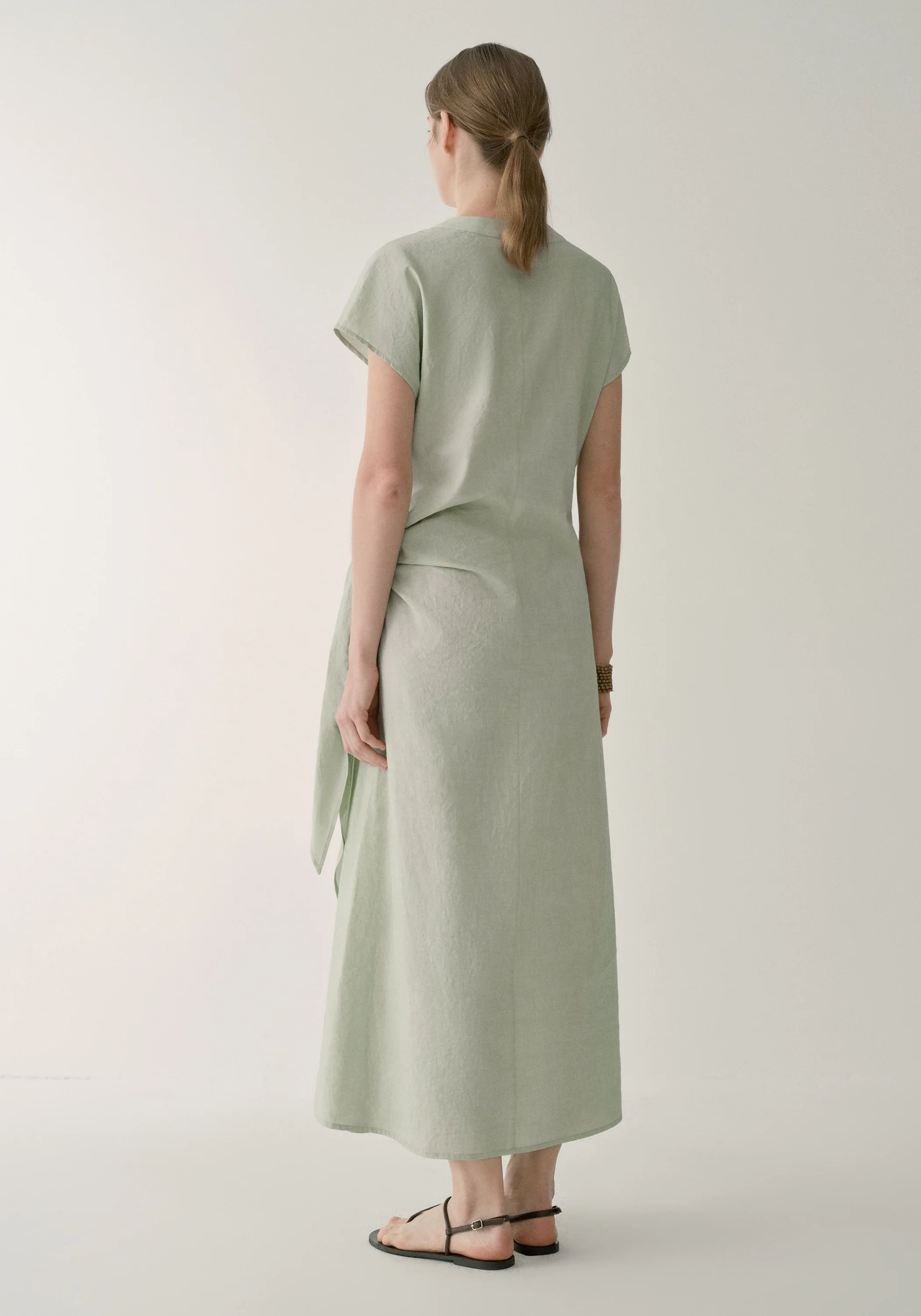 Asymmetric Side-tie Dress - Image 10