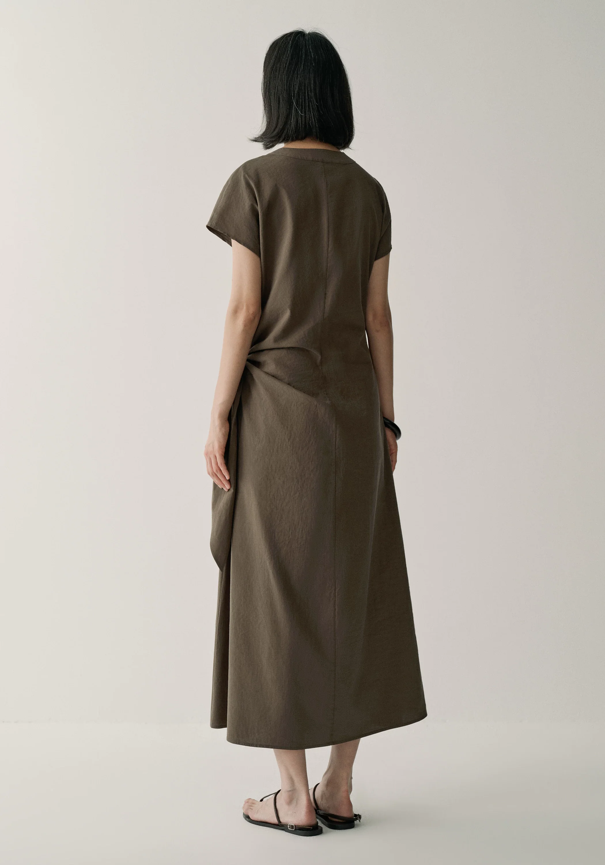 Asymmetric Side-tie Dress - Image 4