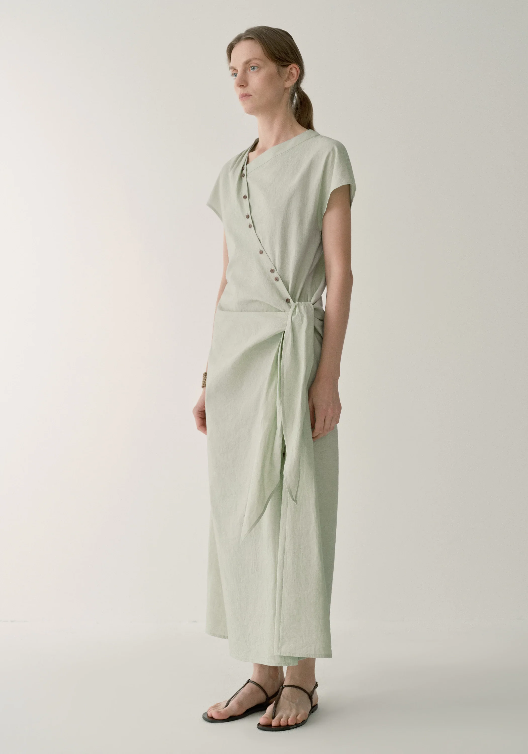 Asymmetric Side-tie Dress - Image 9