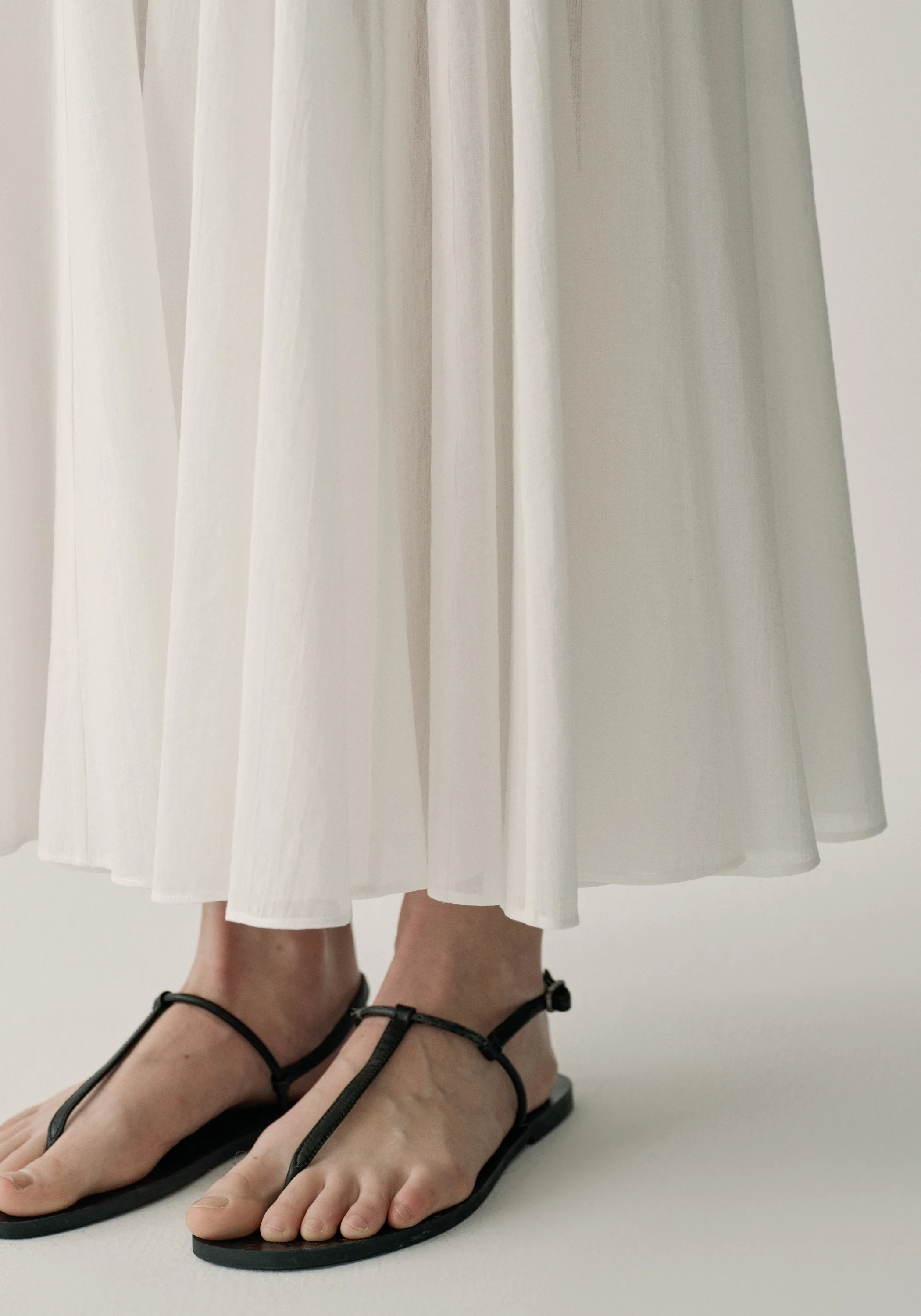 Pleated Cotton Slip Dress - Image 13