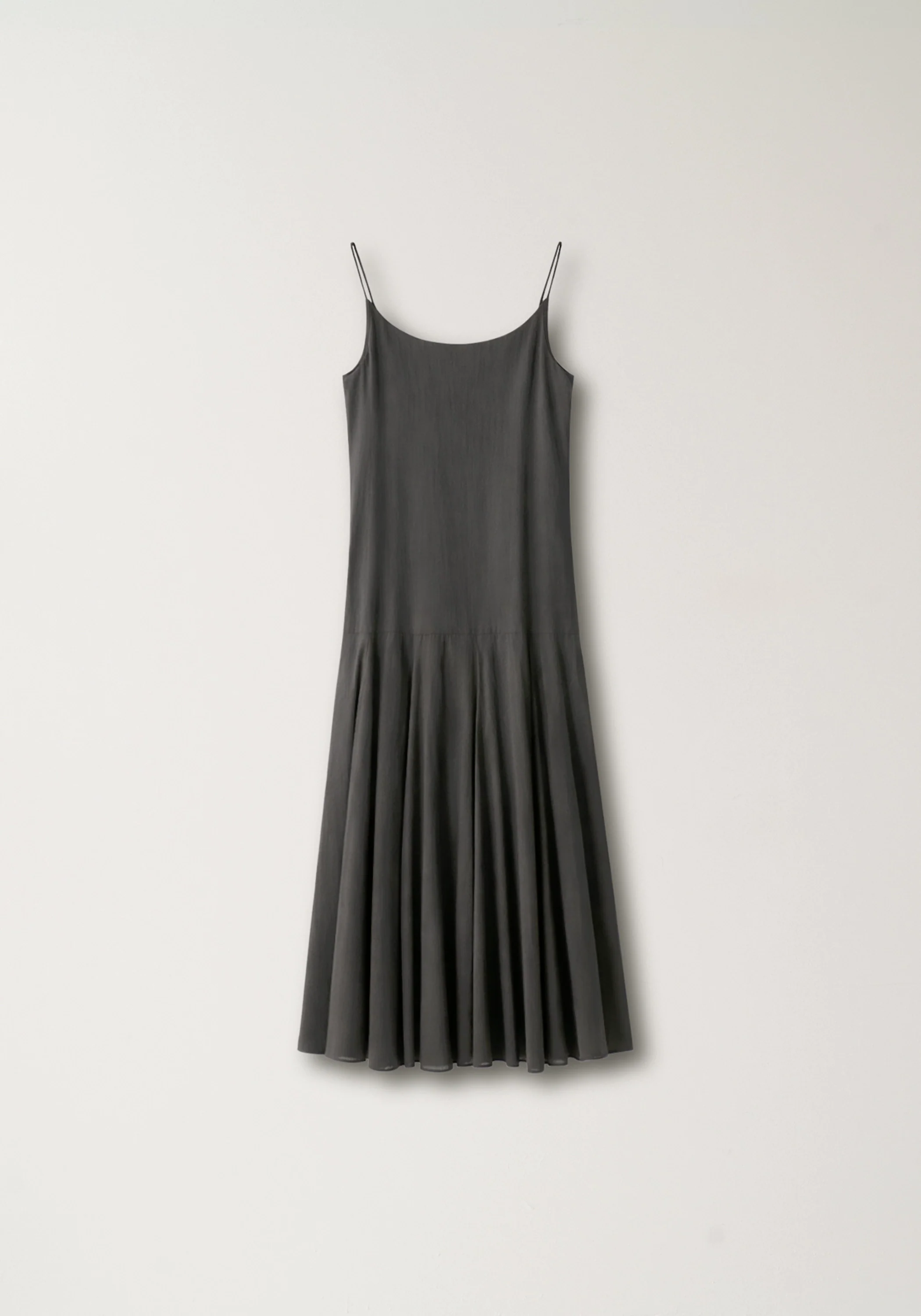 Pleated Cotton Slip Dress - Image 2