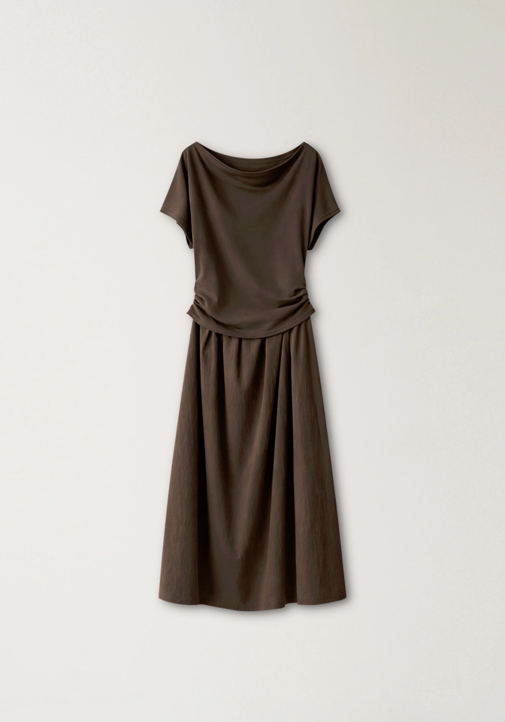 Knit-woven Dress - Image 2