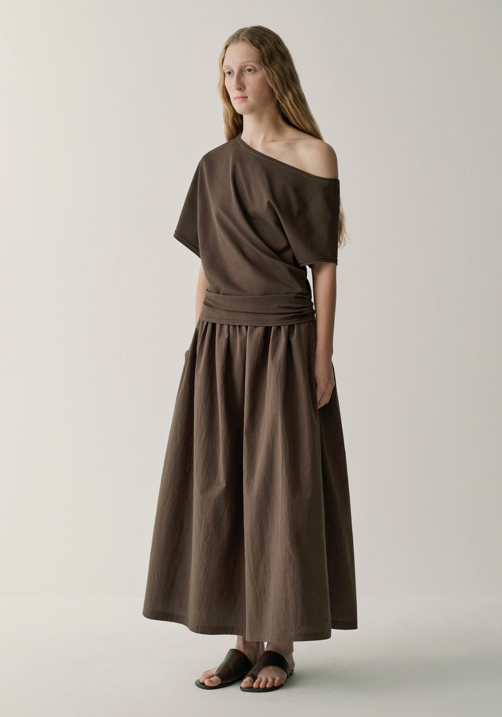 Knit-woven Dress - Image 3