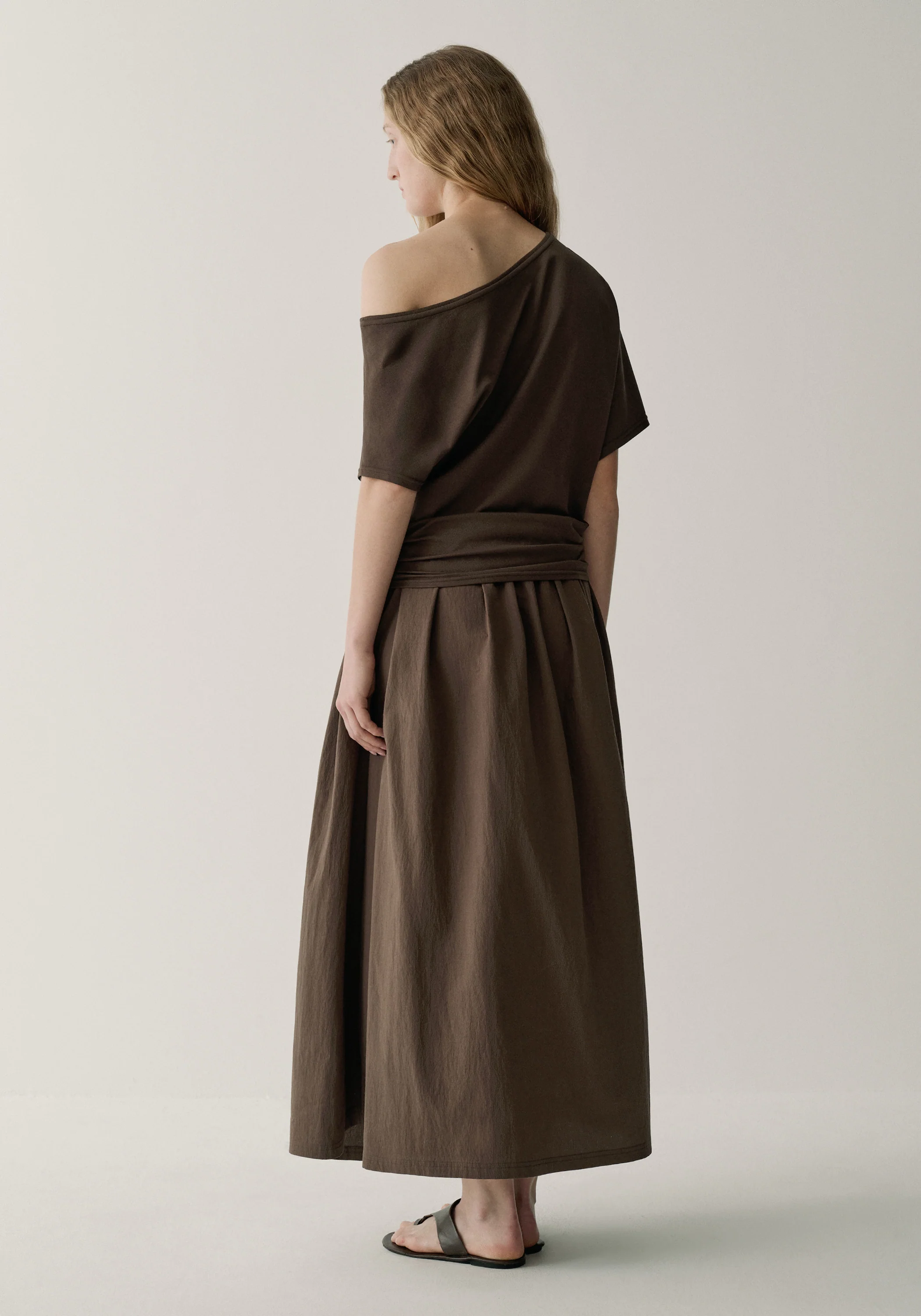 Knit-woven Dress - Image 4