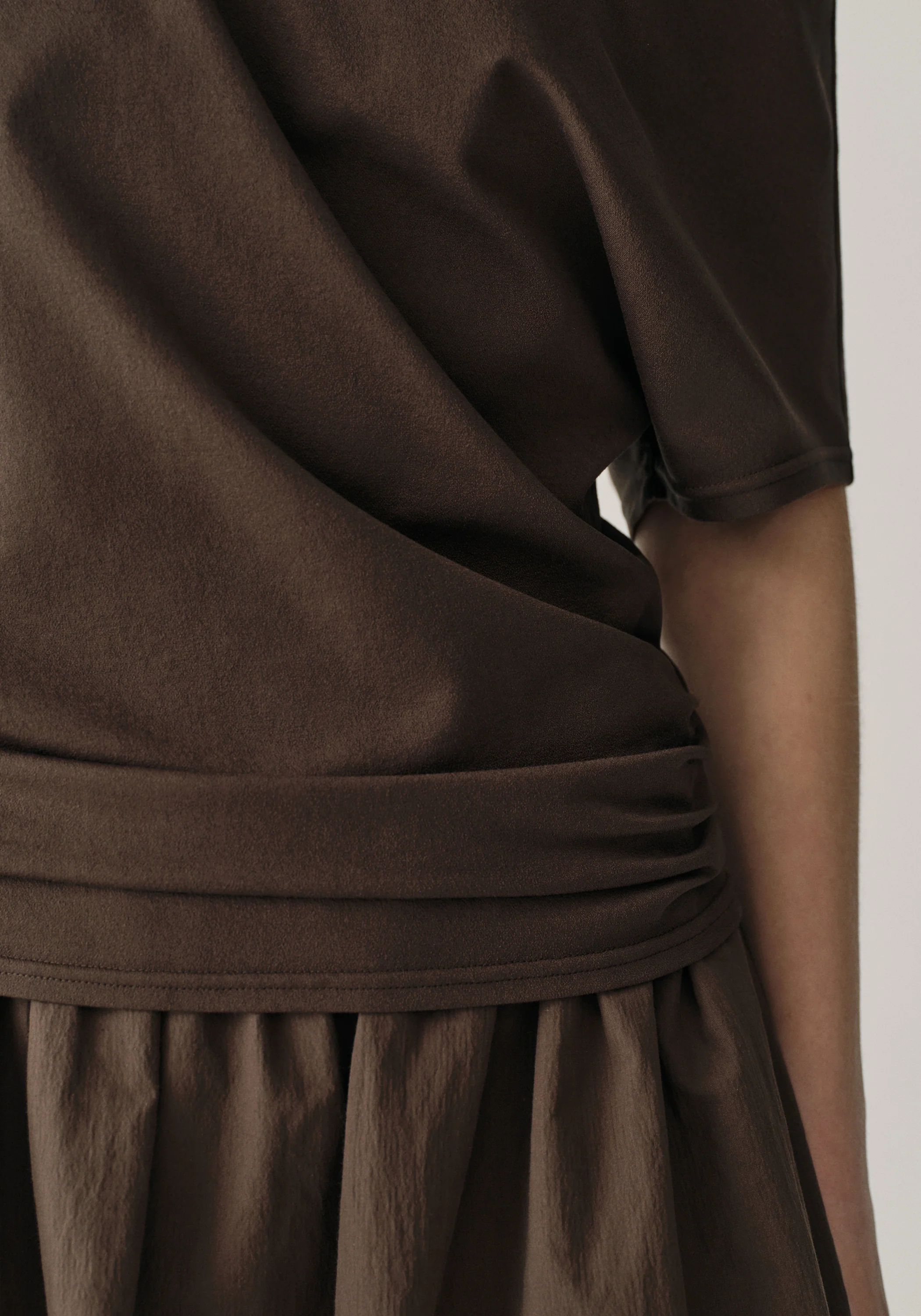 Knit-woven Dress - Image 7