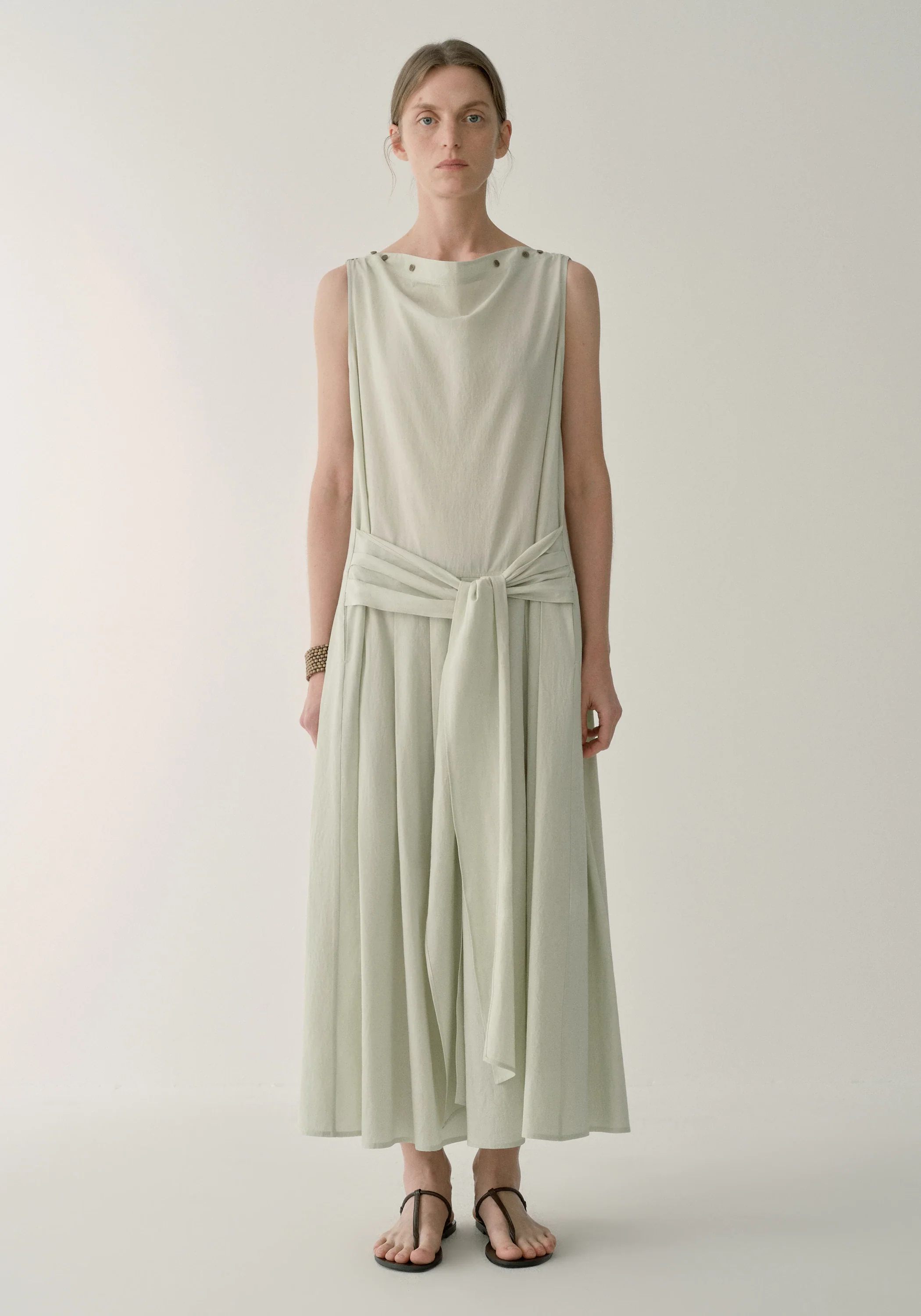 Button-detail Sleeveless Dress - Image 11