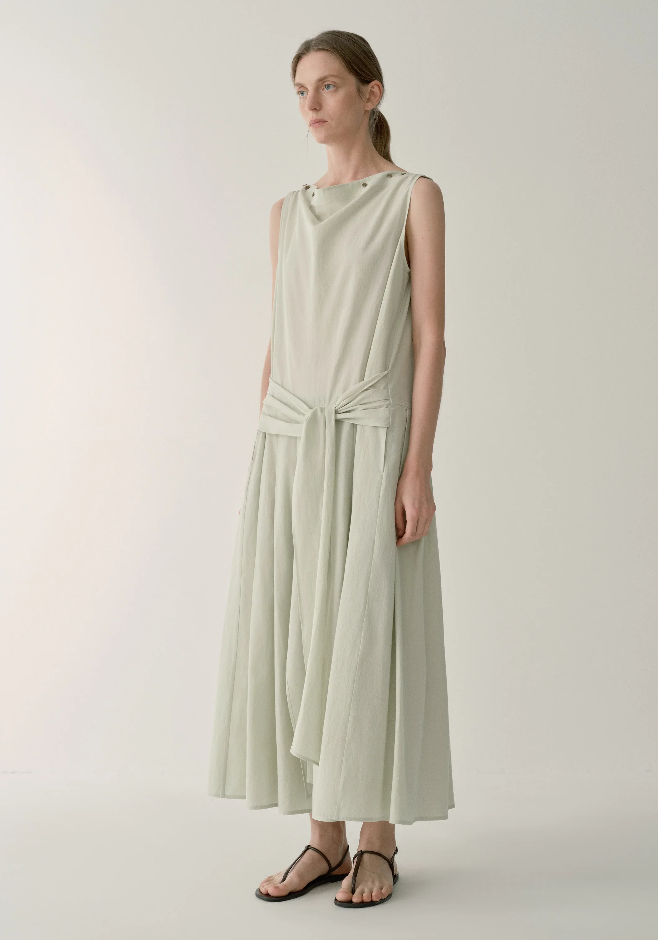 Button-detail Sleeveless Dress - Image 12