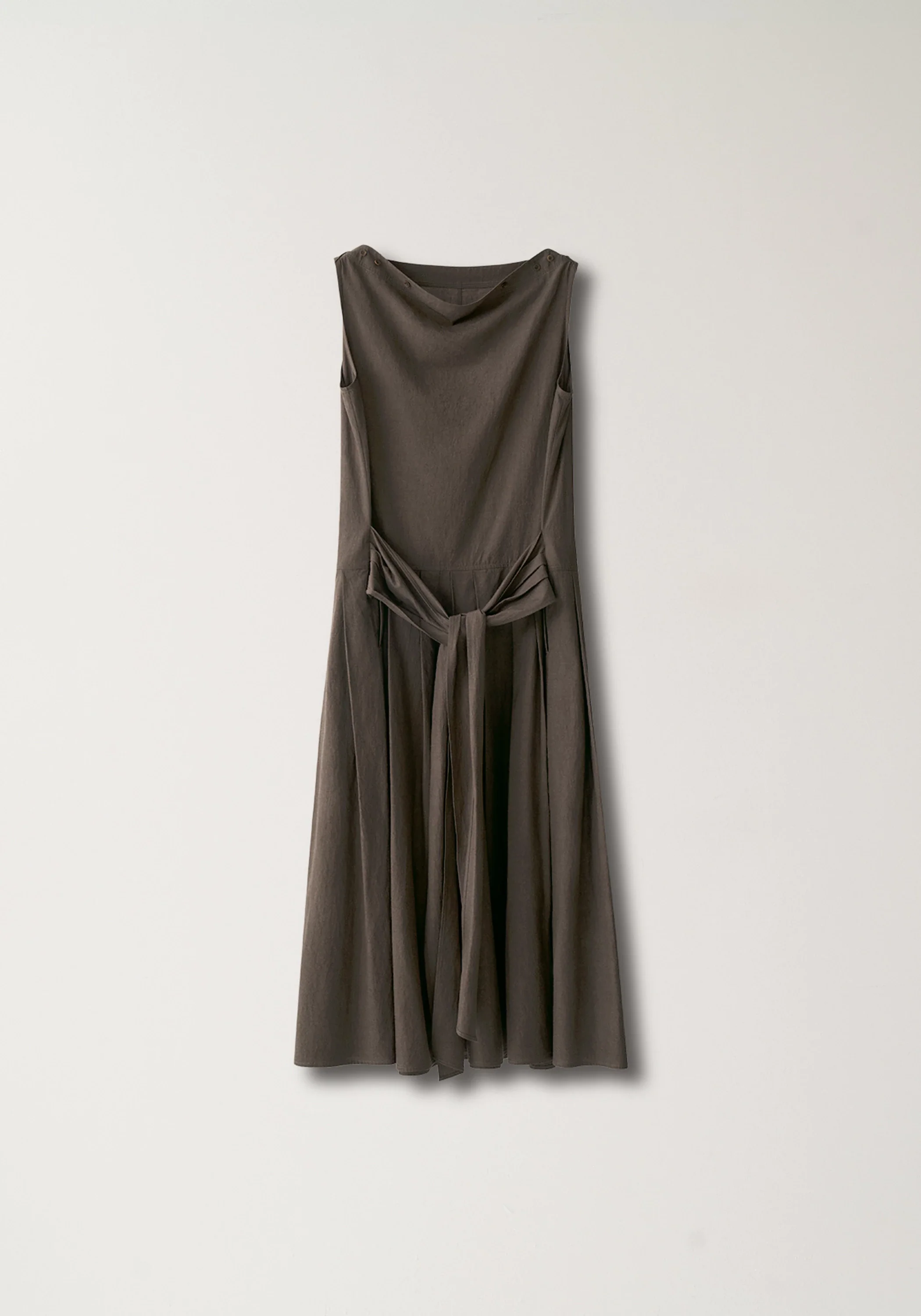 Button-detail Sleeveless Dress - Image 2