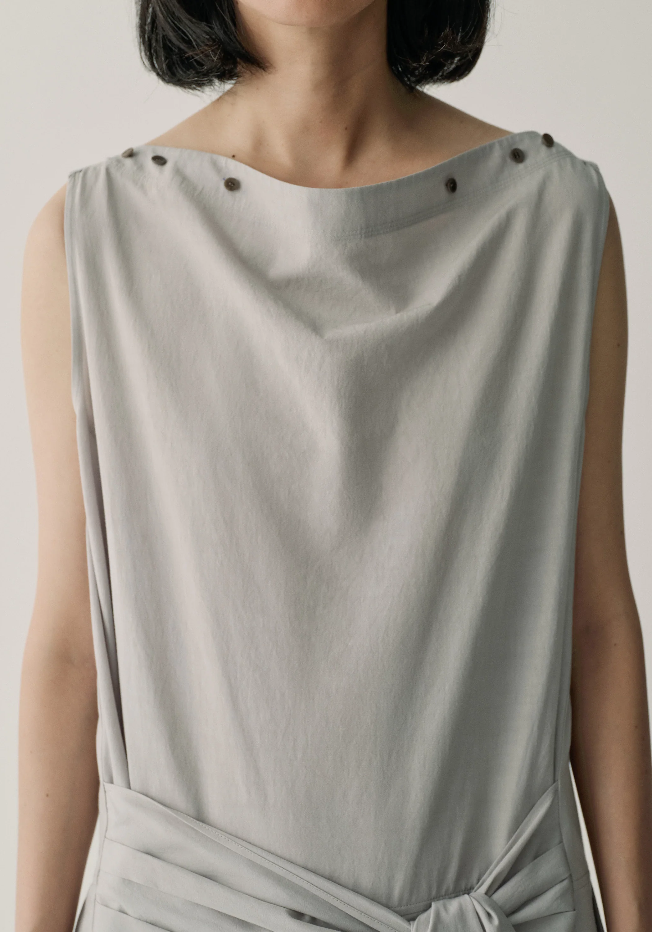 Button-detail Sleeveless Dress - Image 22