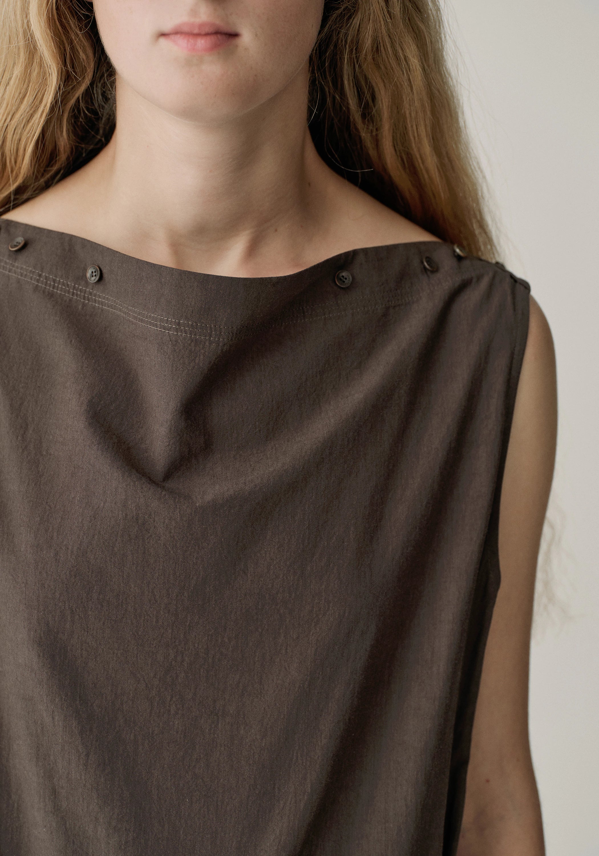 Button-detail Sleeveless Dress - Image 7