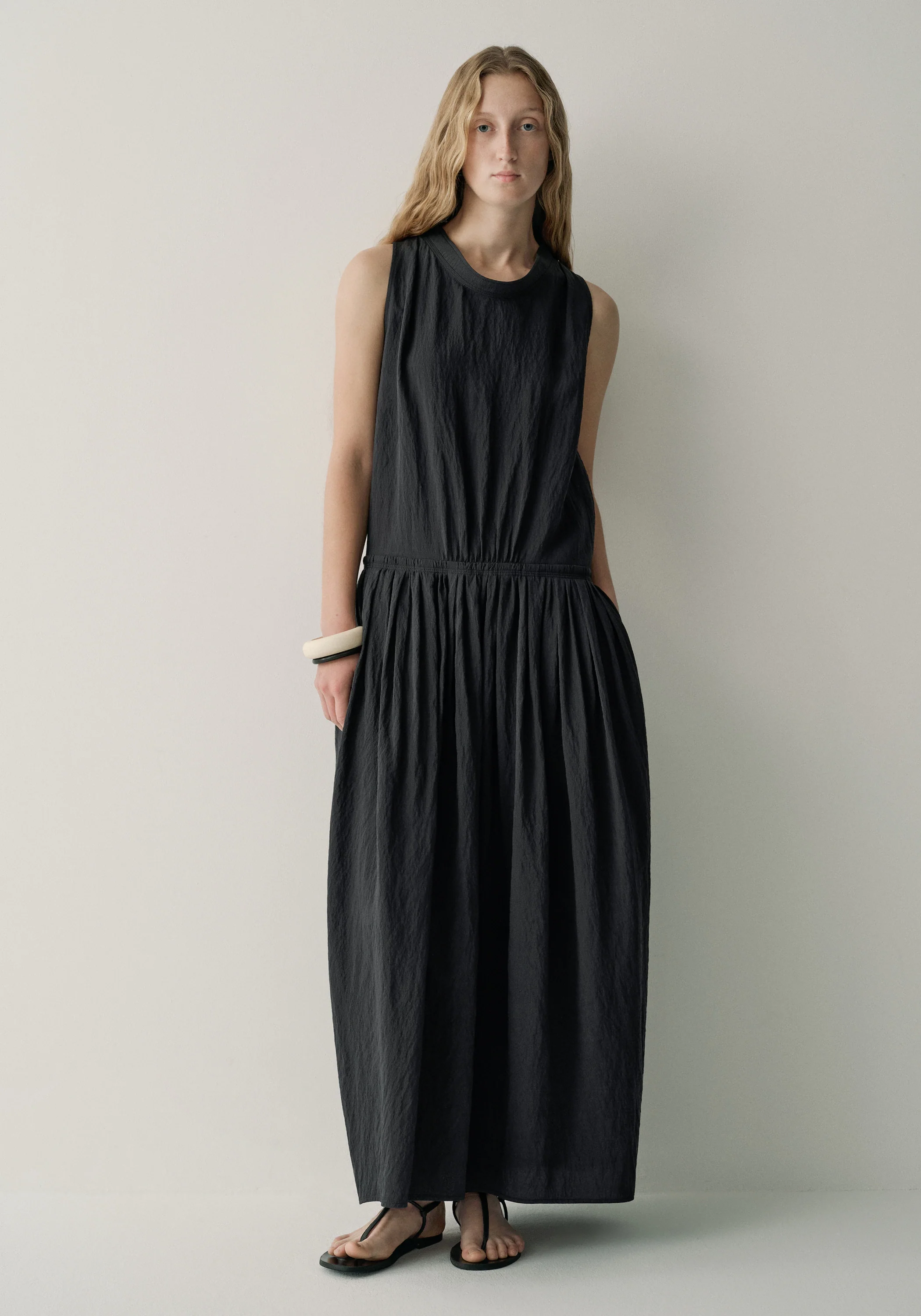 Crinkled Sleeveless Dress - Image 3