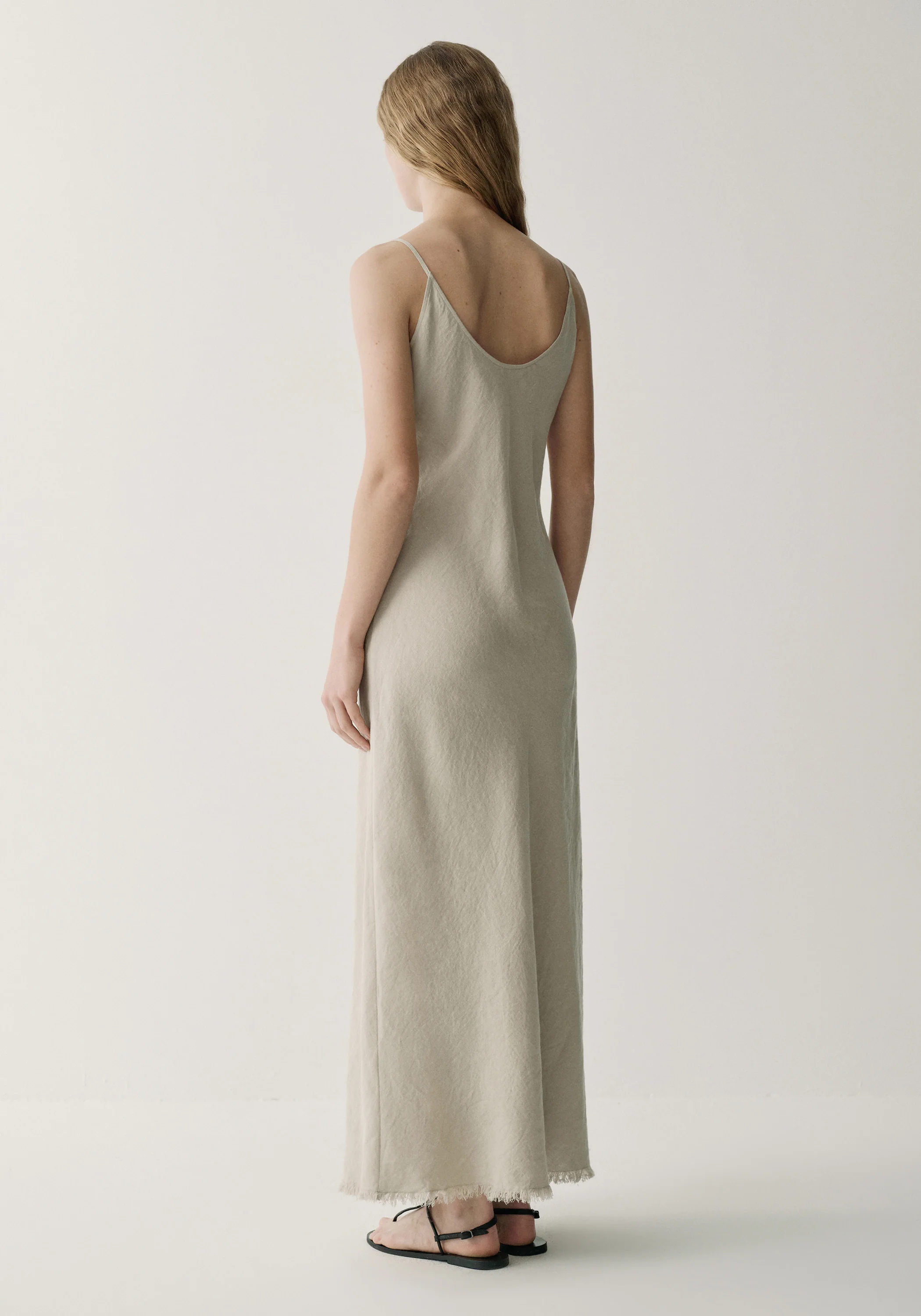 Linen Slip Dress - Image 3