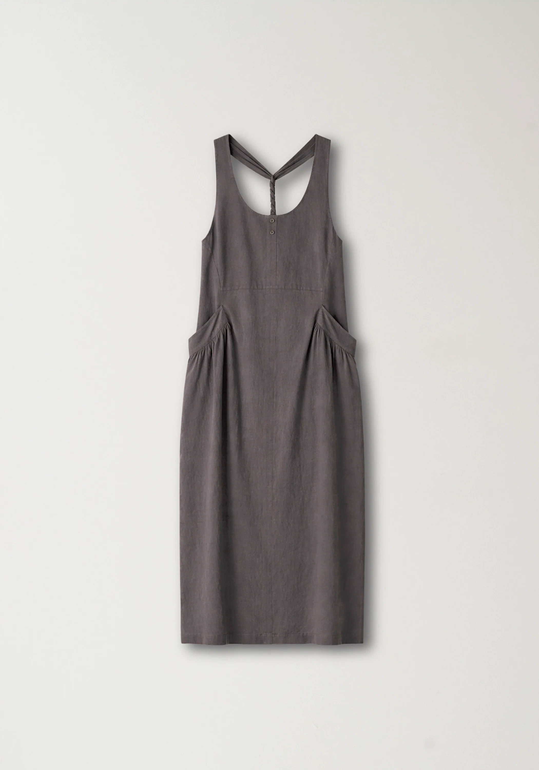 Twist-knot Buttoned Dress - Image 2