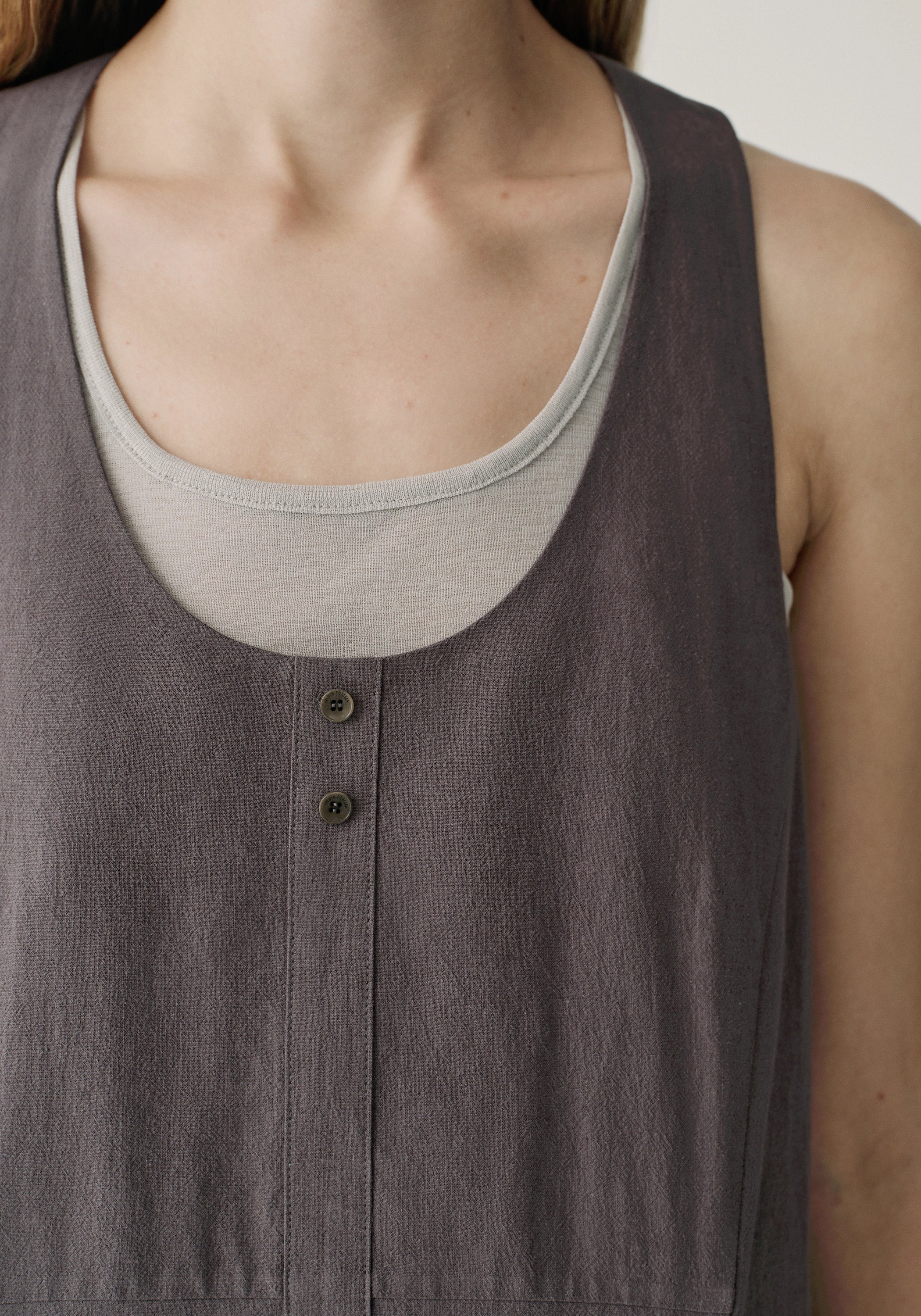 Twist-knot Buttoned Dress - Image 5