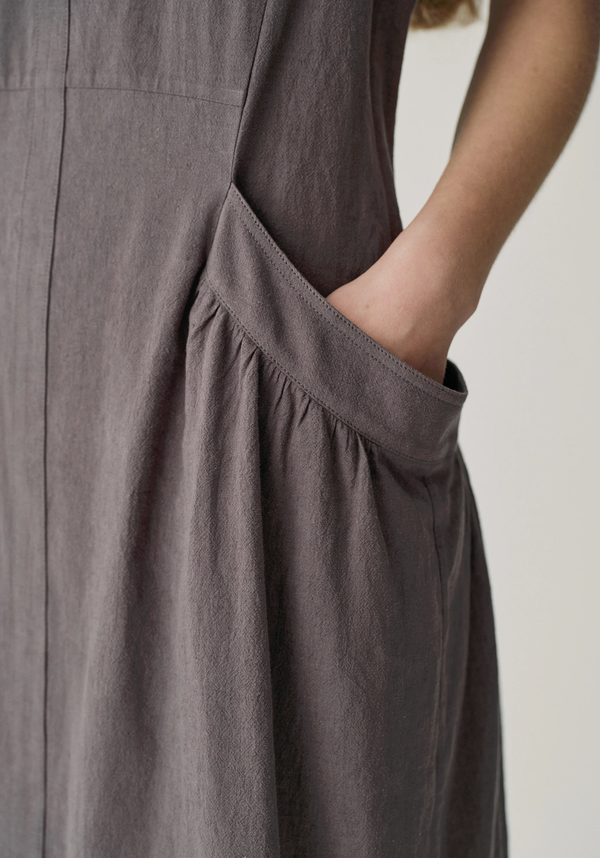 Twist-knot Buttoned Dress - Image 7