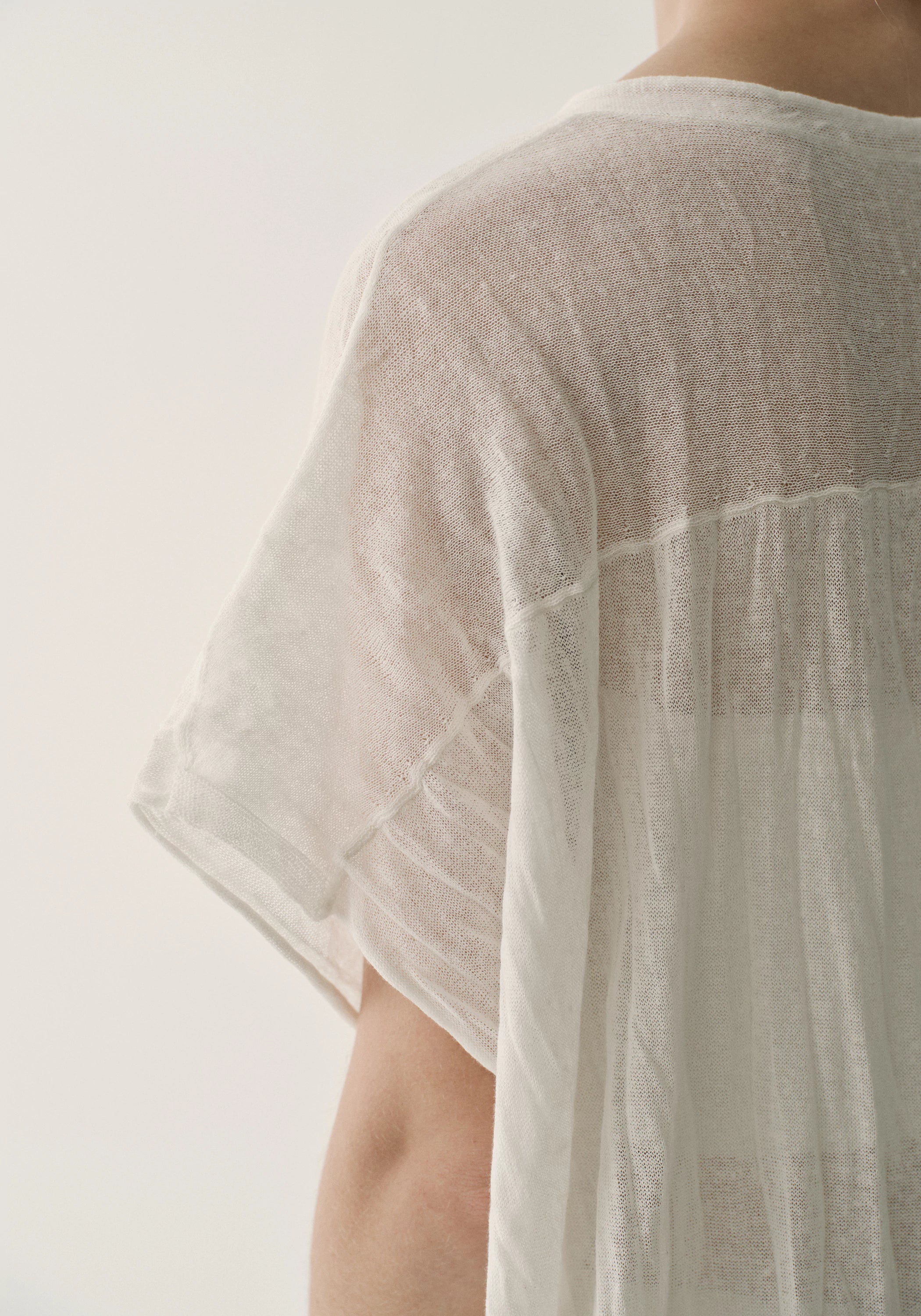 Pleated Semi-sheer Dress - Image 8