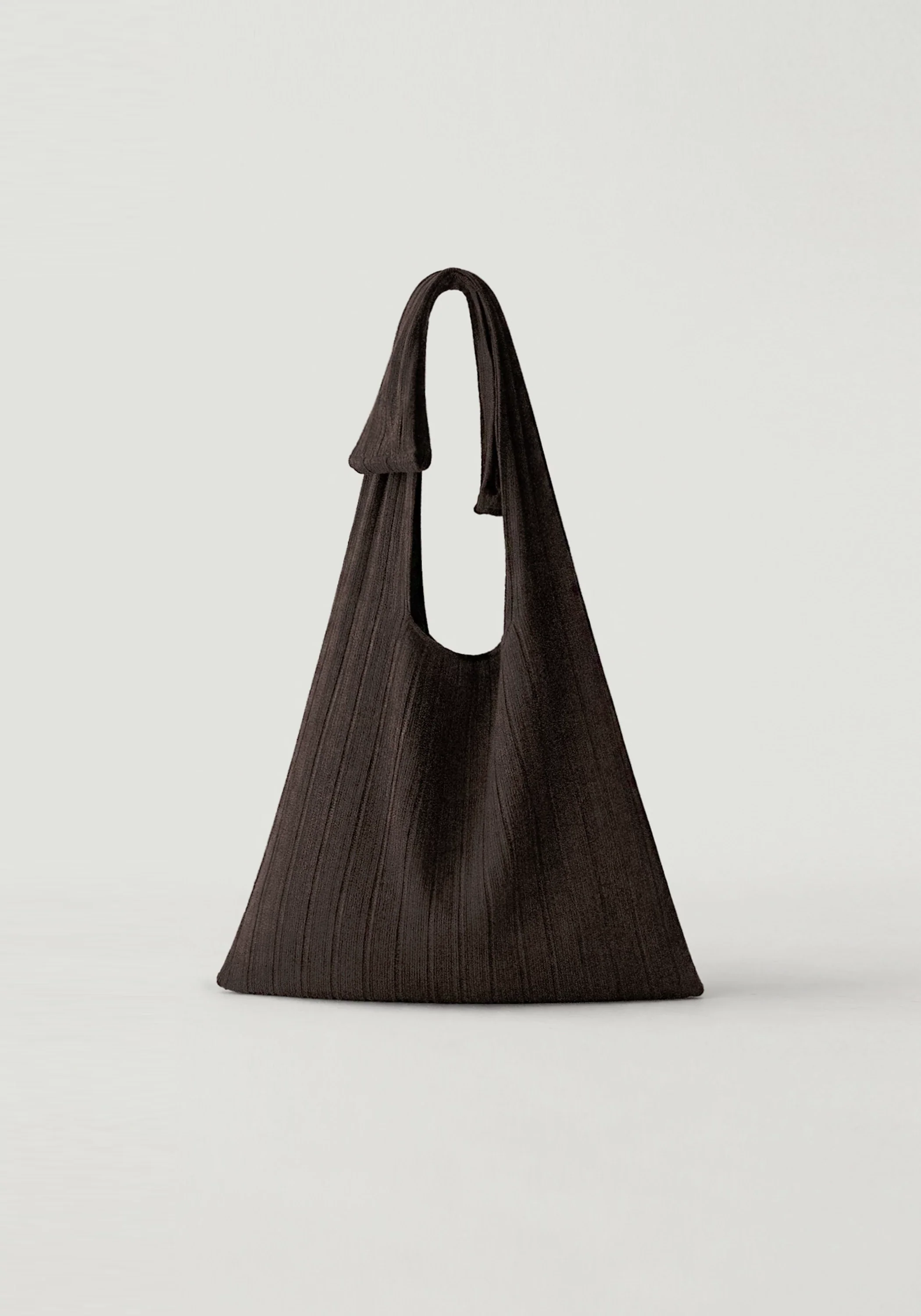 Ribbed Knit Wool Bag