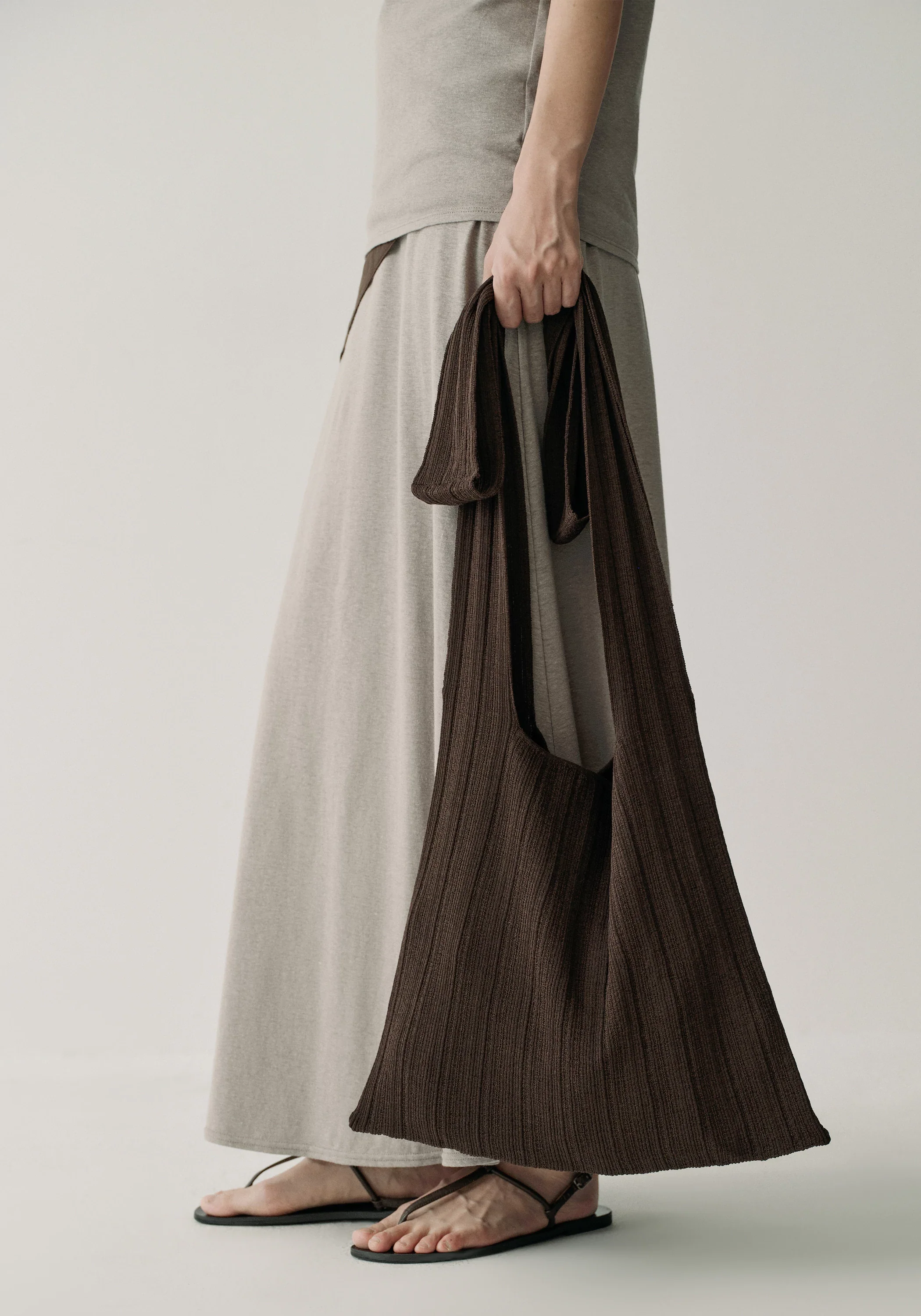 Ribbed Knit Wool Bag - Image 2