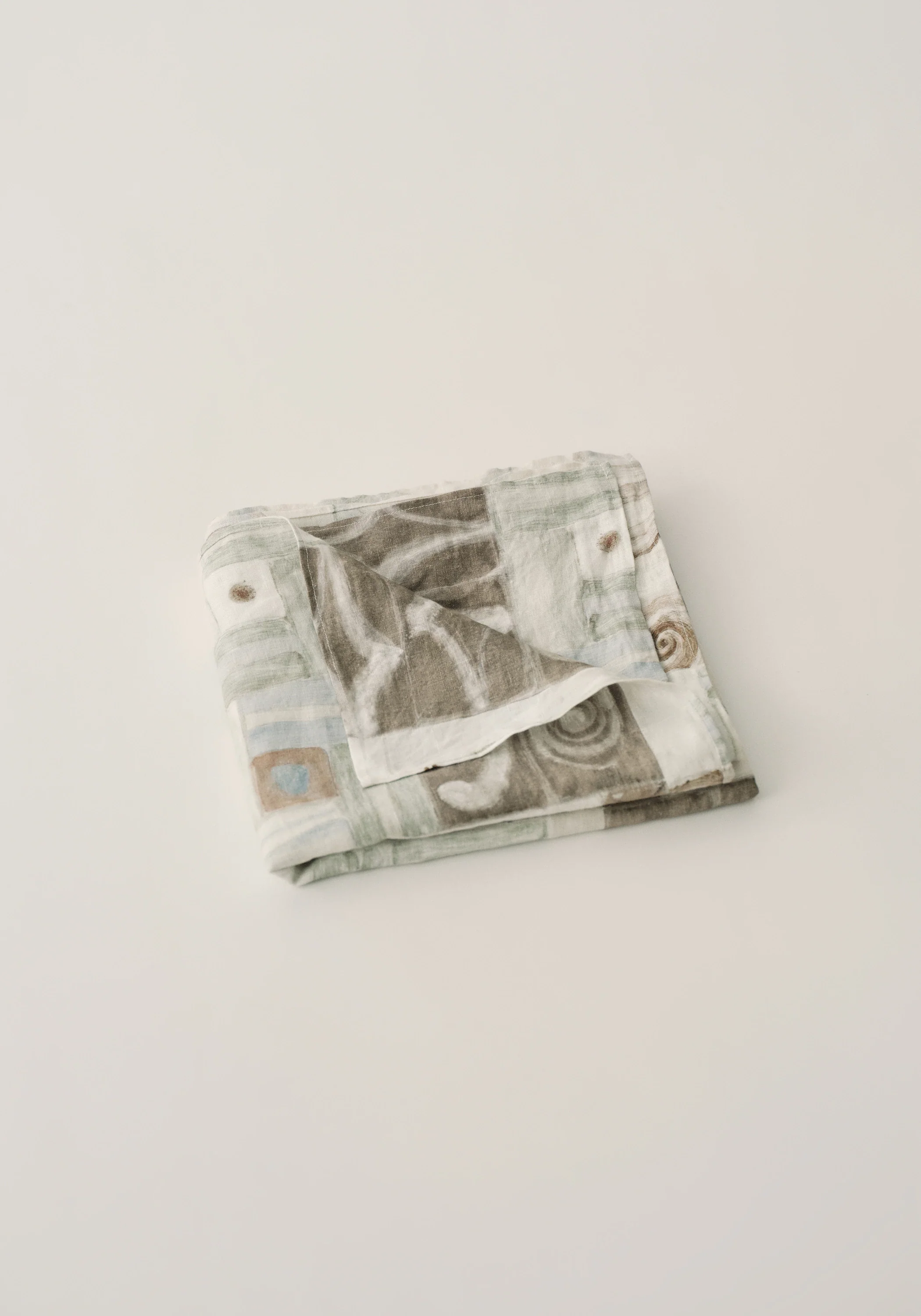 Patterned Linen Scarf