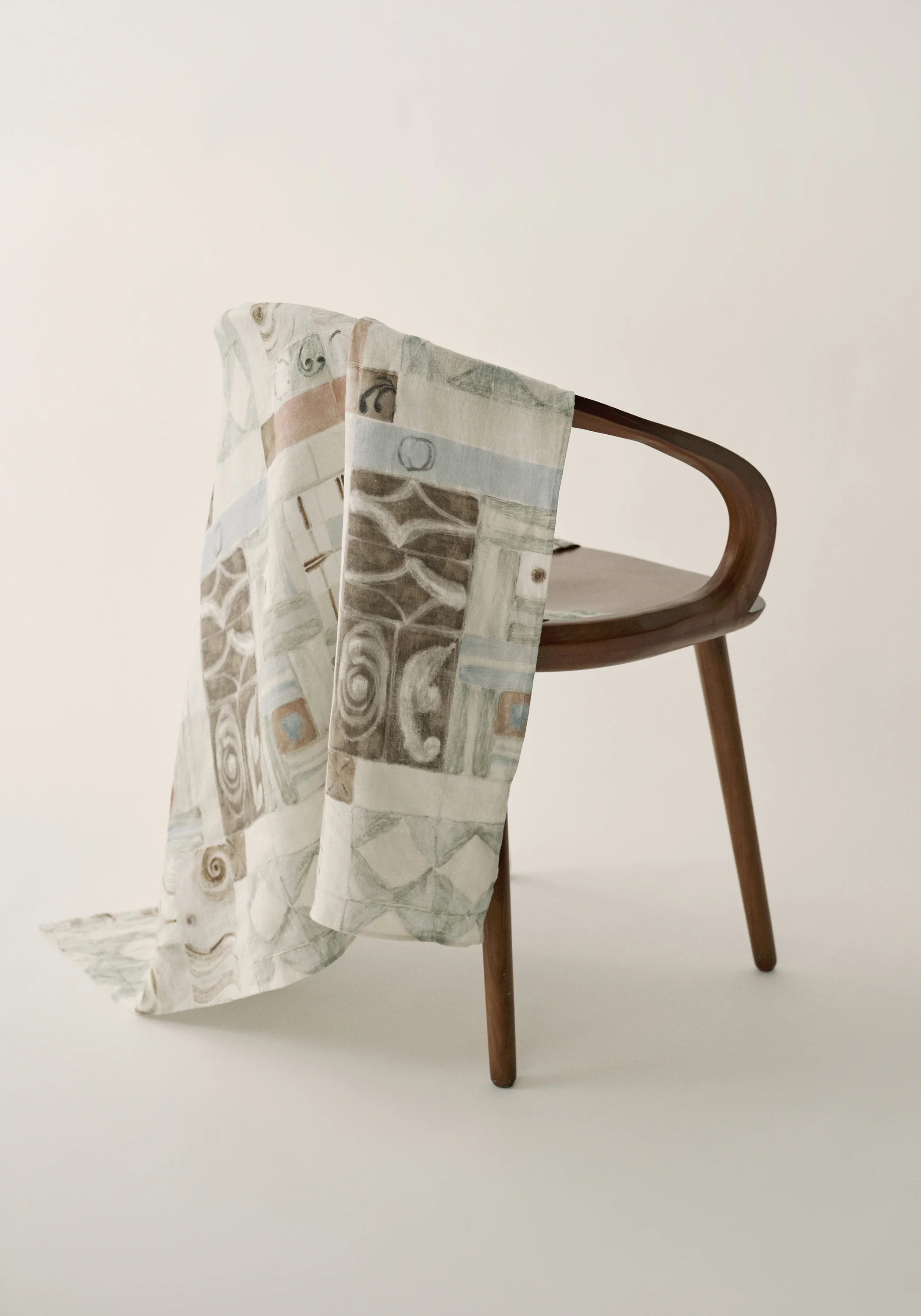 Patterned Linen Scarf - Image 3