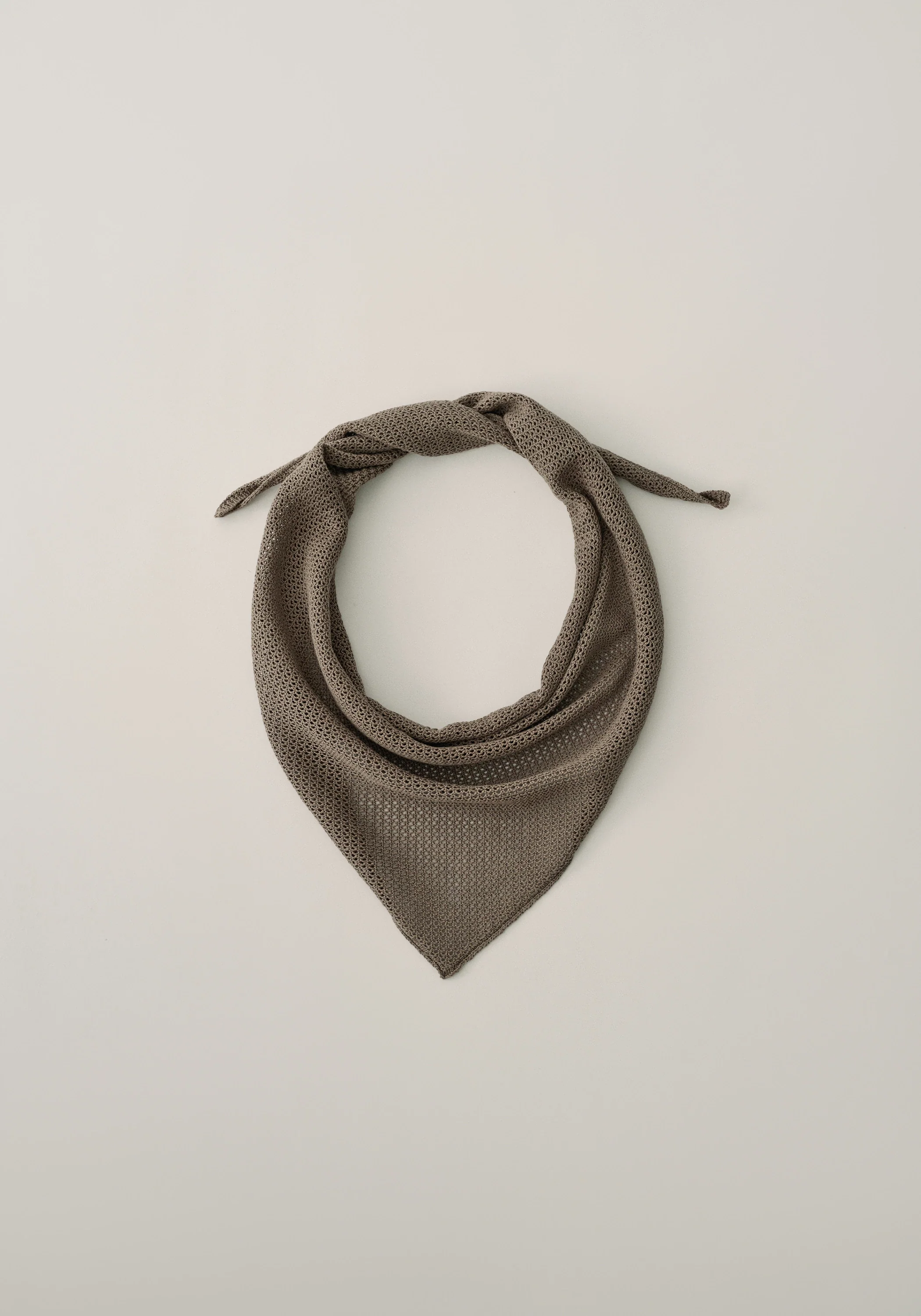 Open-knit Triangle Scarf