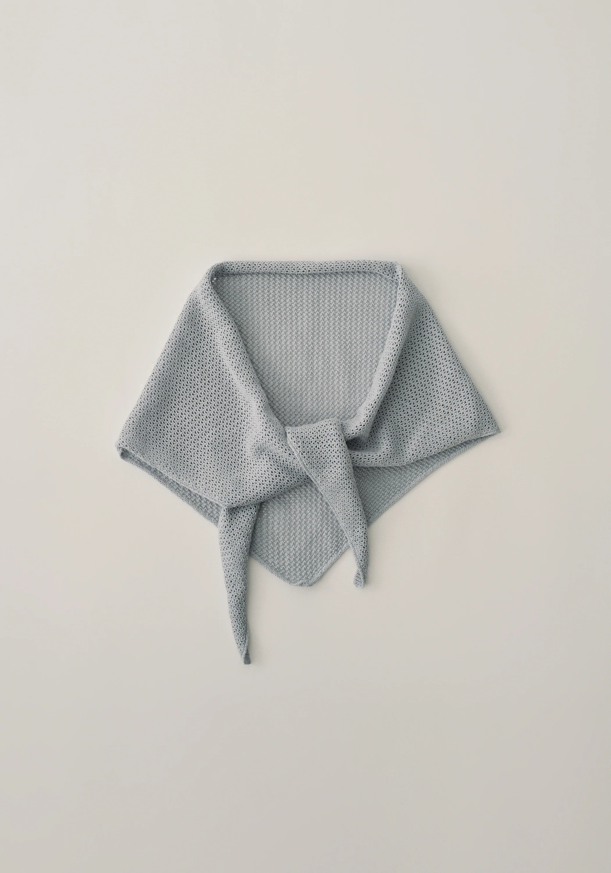 Open-knit Triangle Scarf - Image 10