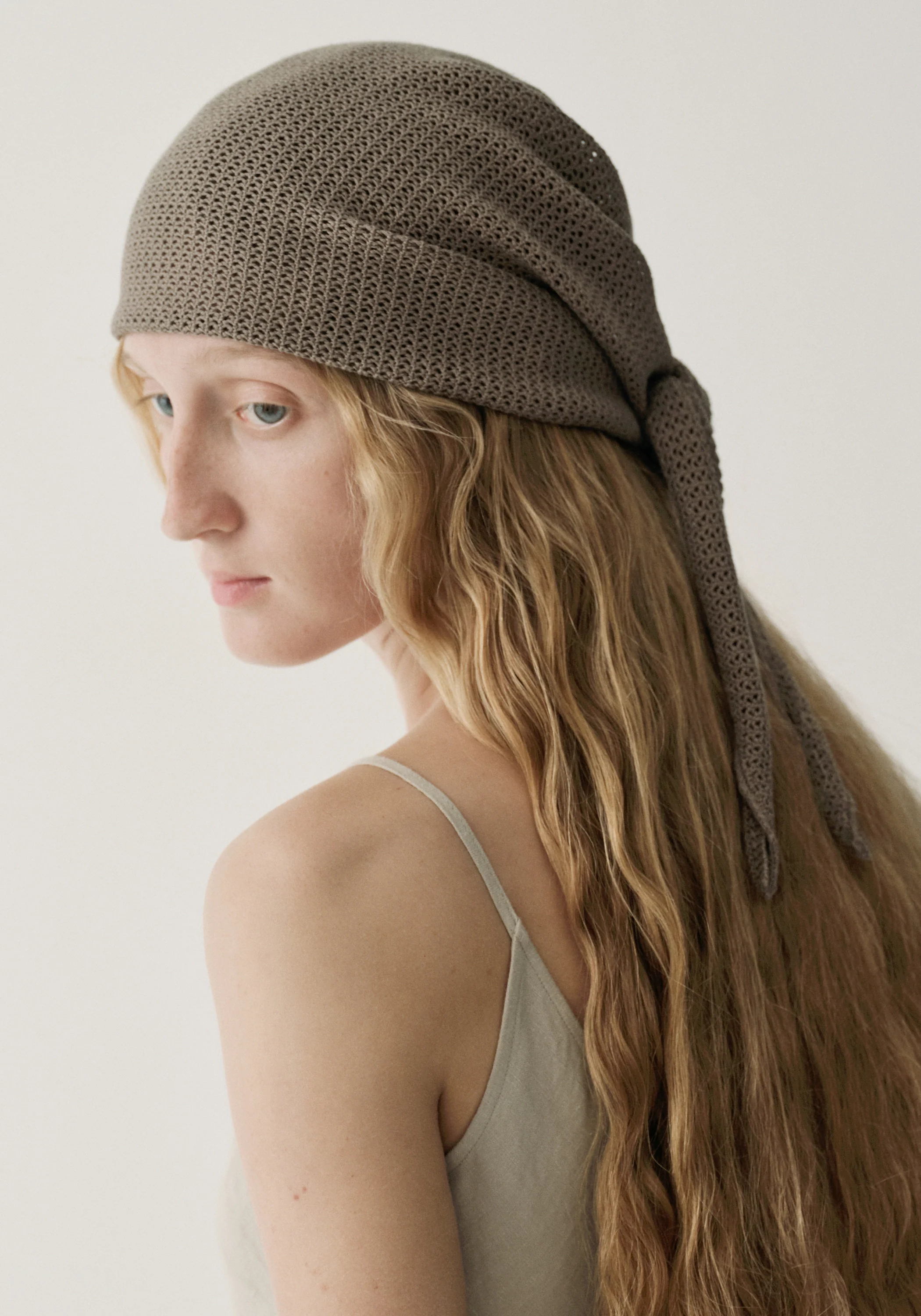 Open-knit Triangle Scarf - Image 2