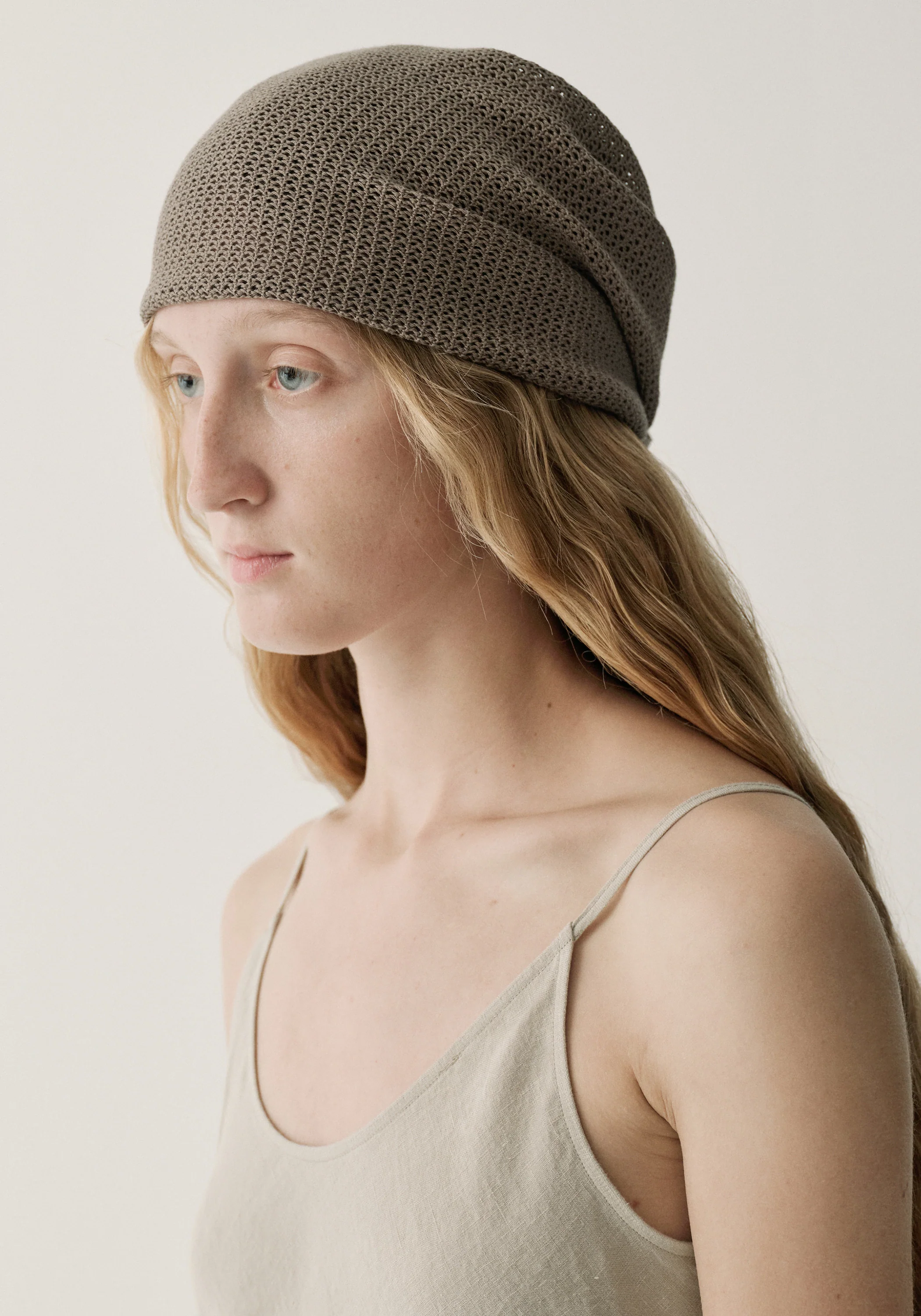 Open-knit Triangle Scarf - Image 3