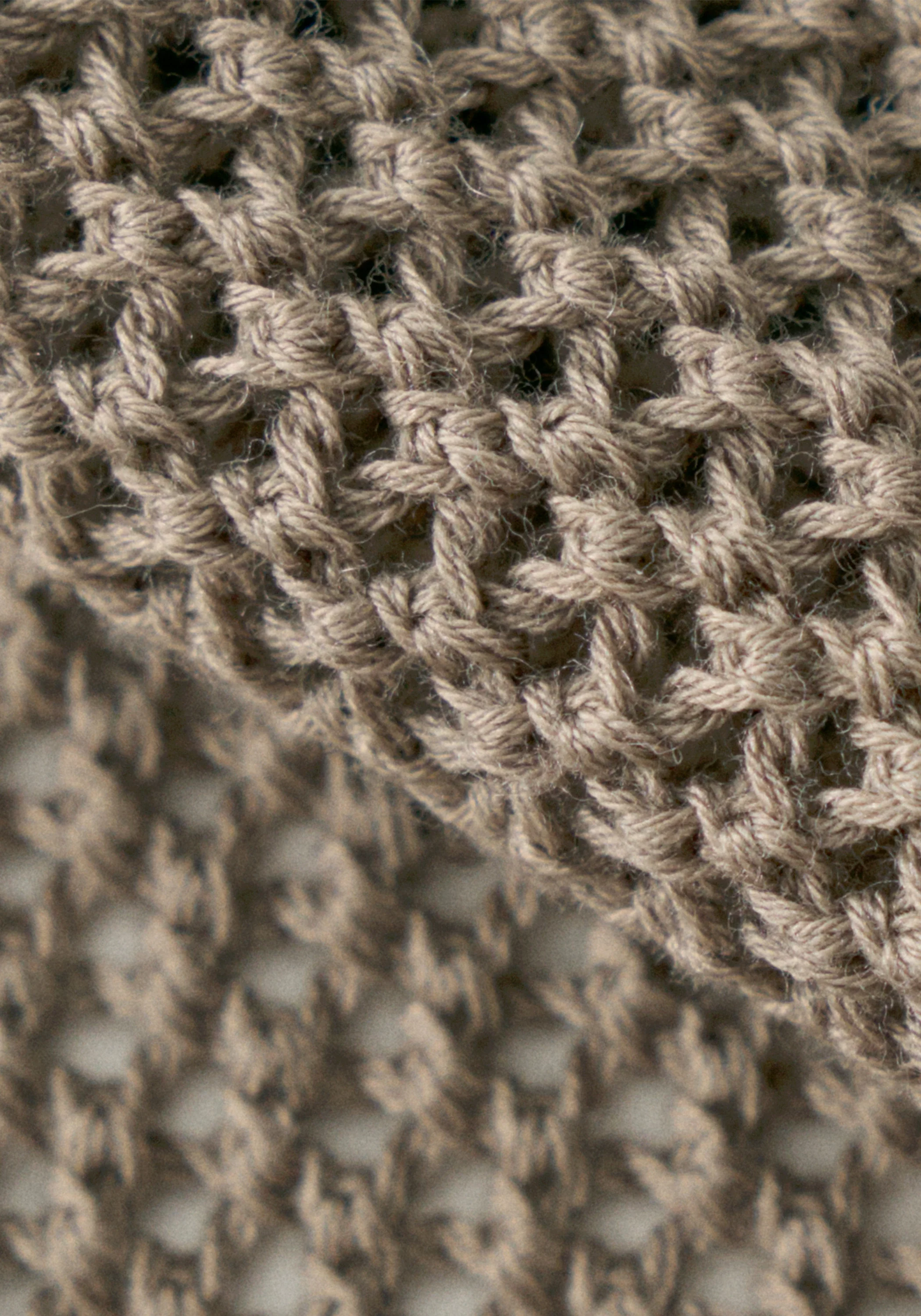 Open-knit Triangle Scarf - Image 9