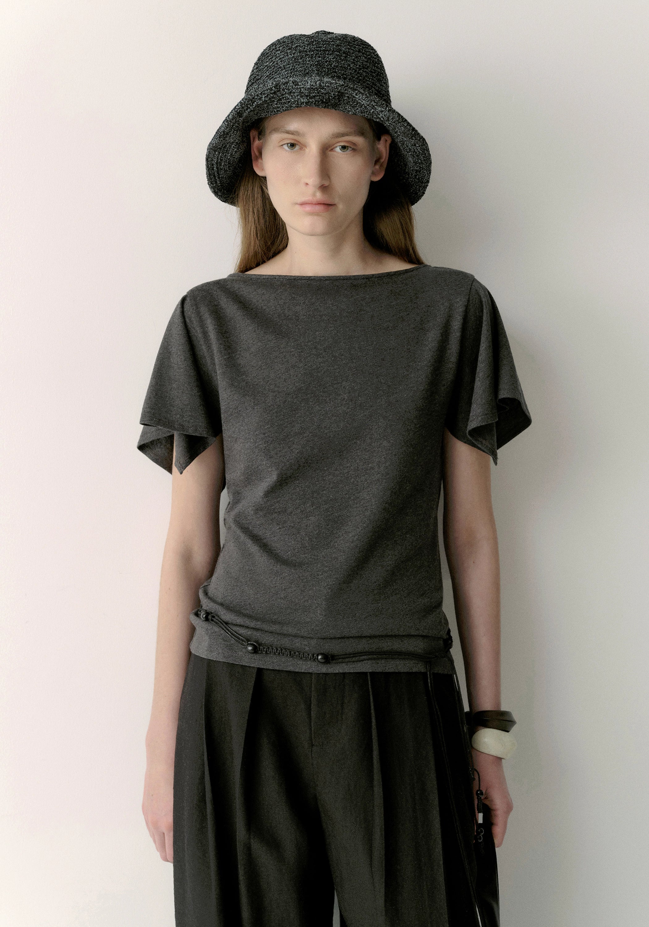 Cotton-linen T-shirt