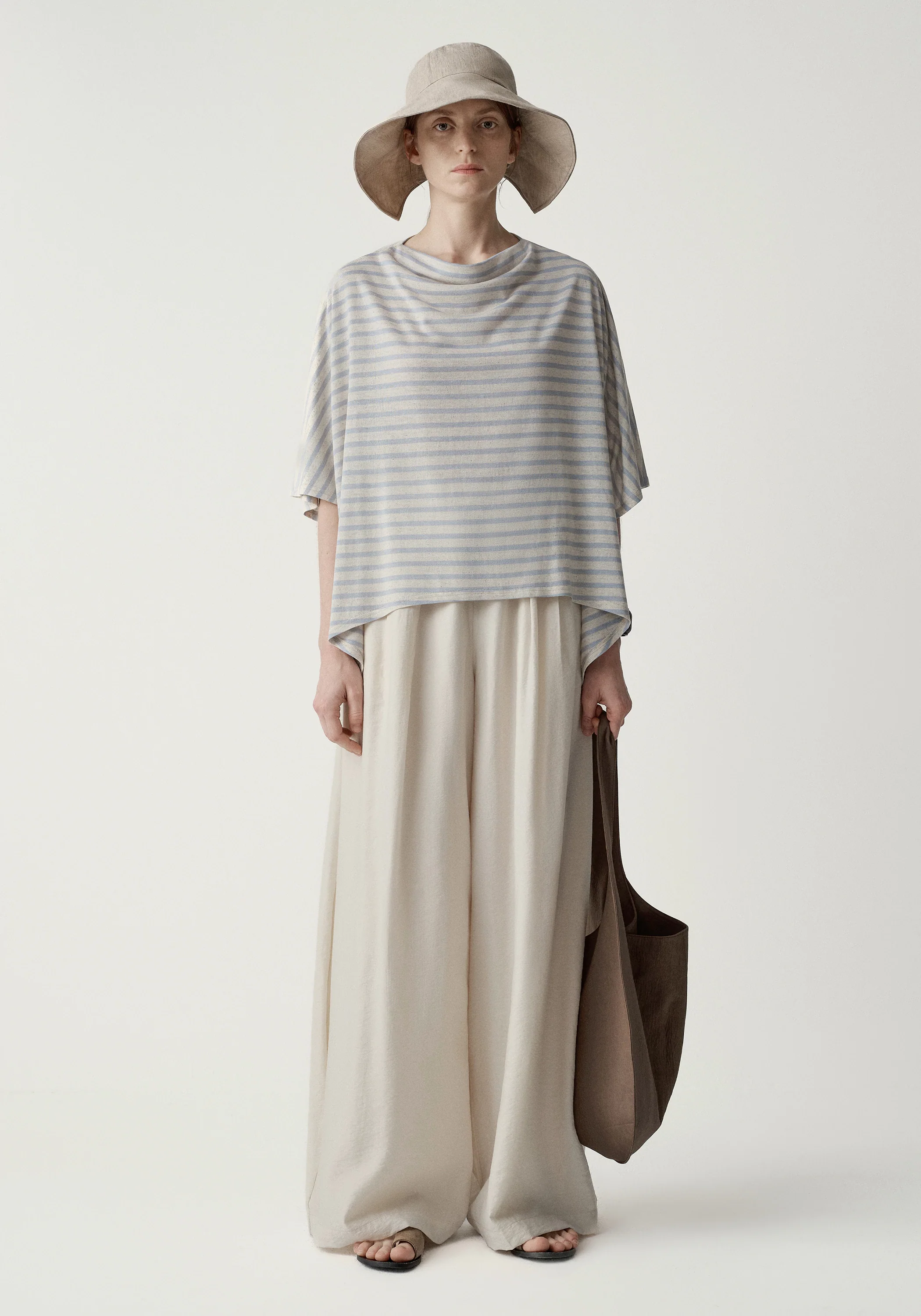 Asymmetric Striped Blouse - Image 11