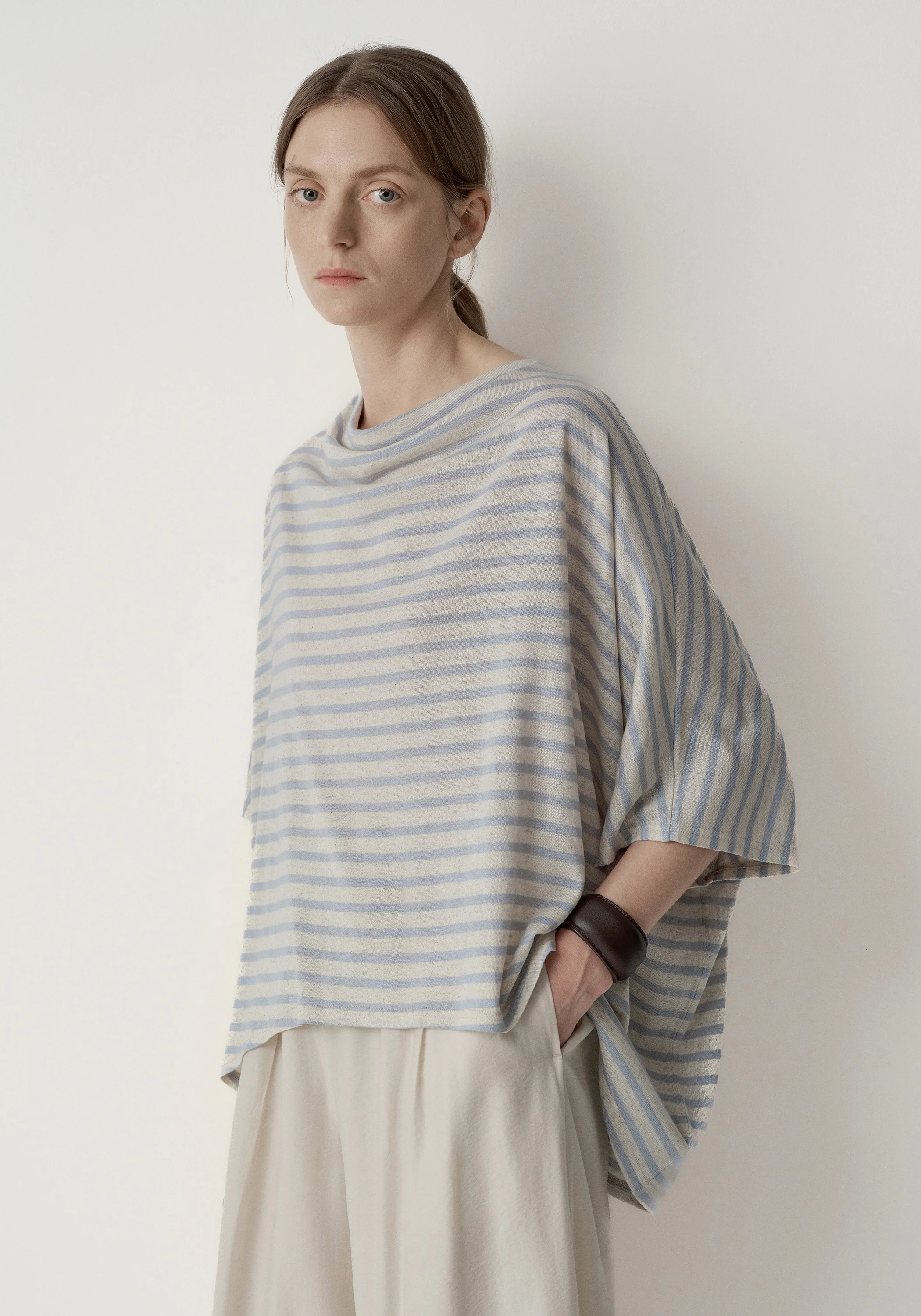 Asymmetric Striped Blouse - Image 14