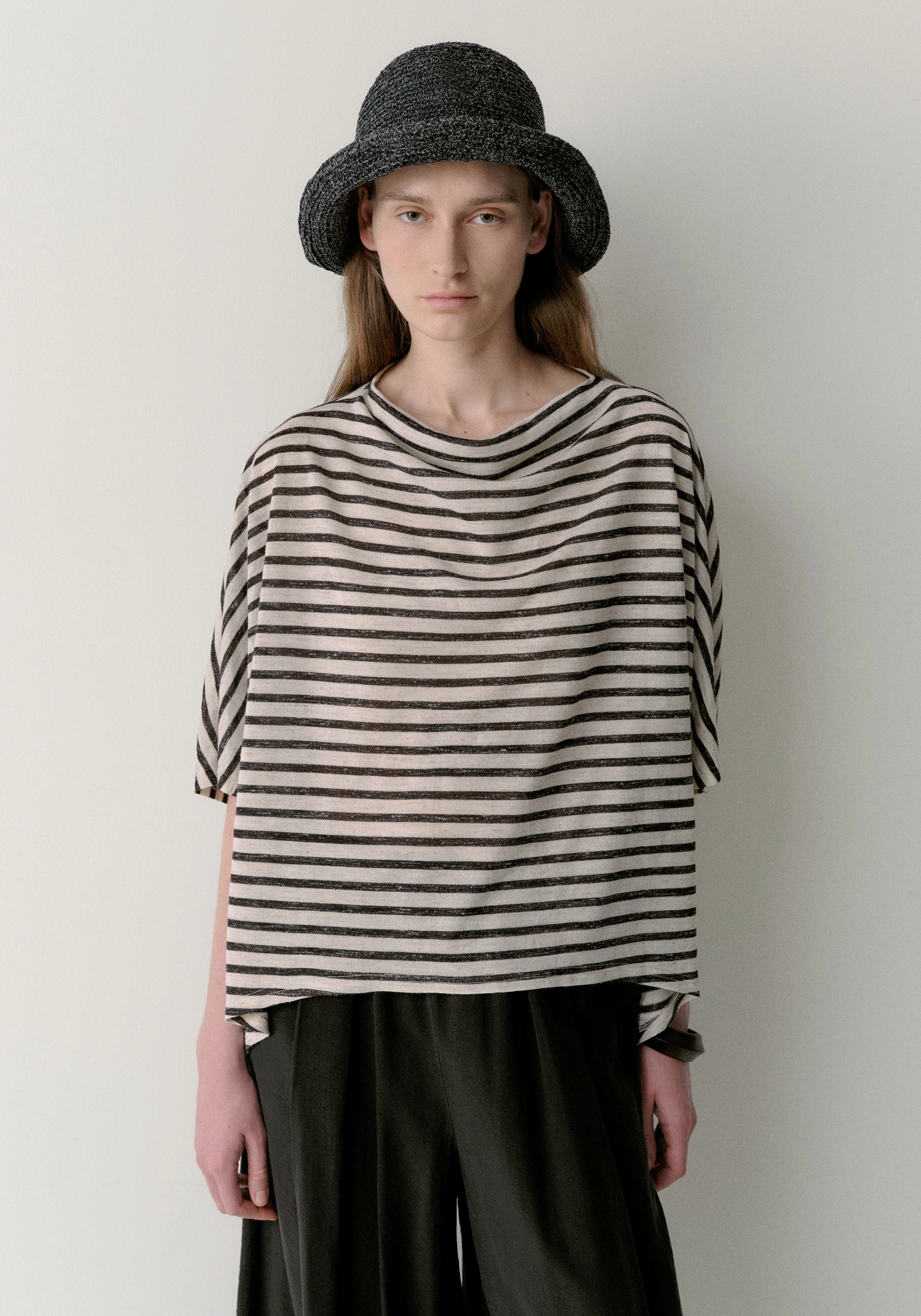 Asymmetric Striped Blouse - Image 15