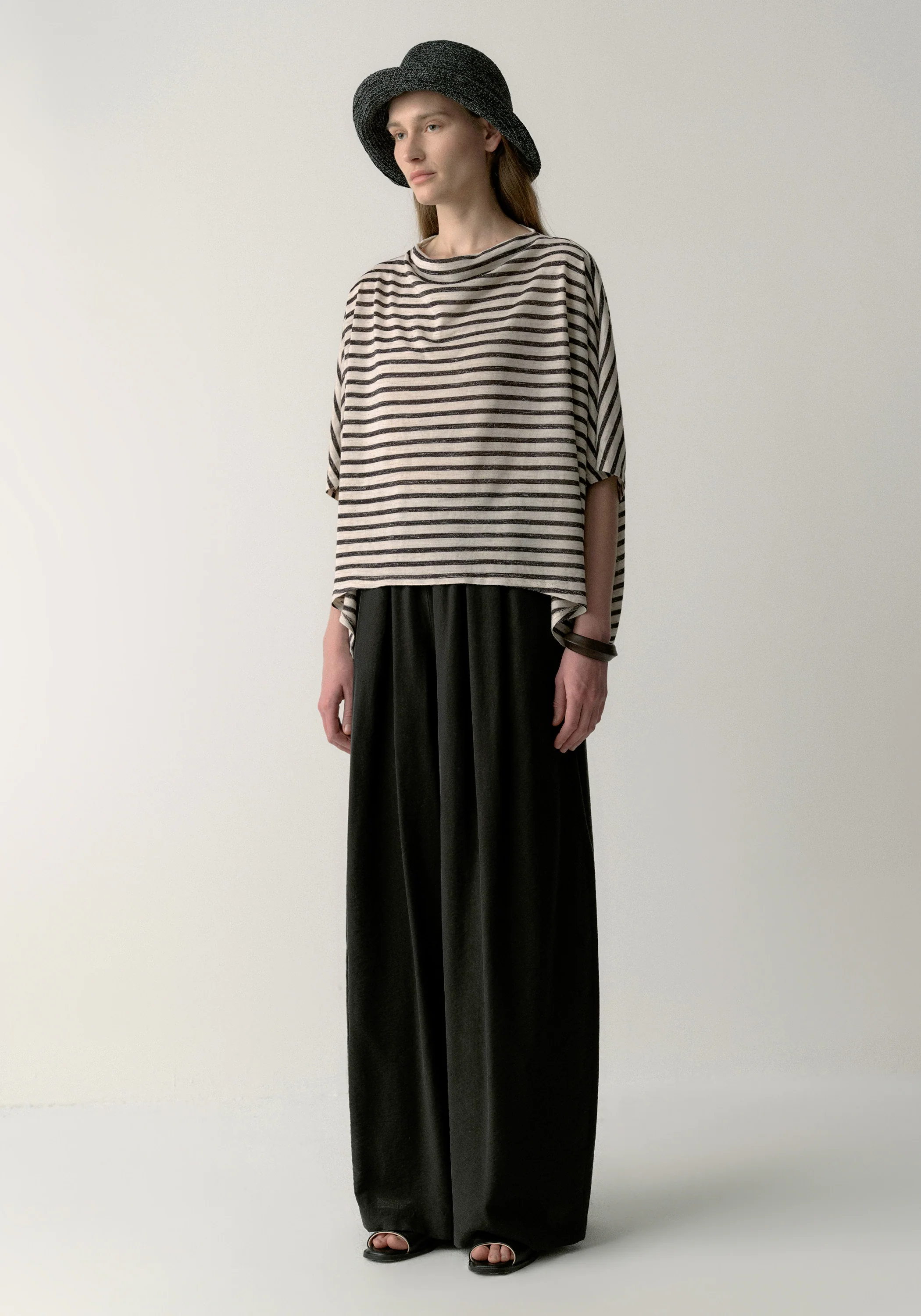 Asymmetric Striped Blouse - Image 17