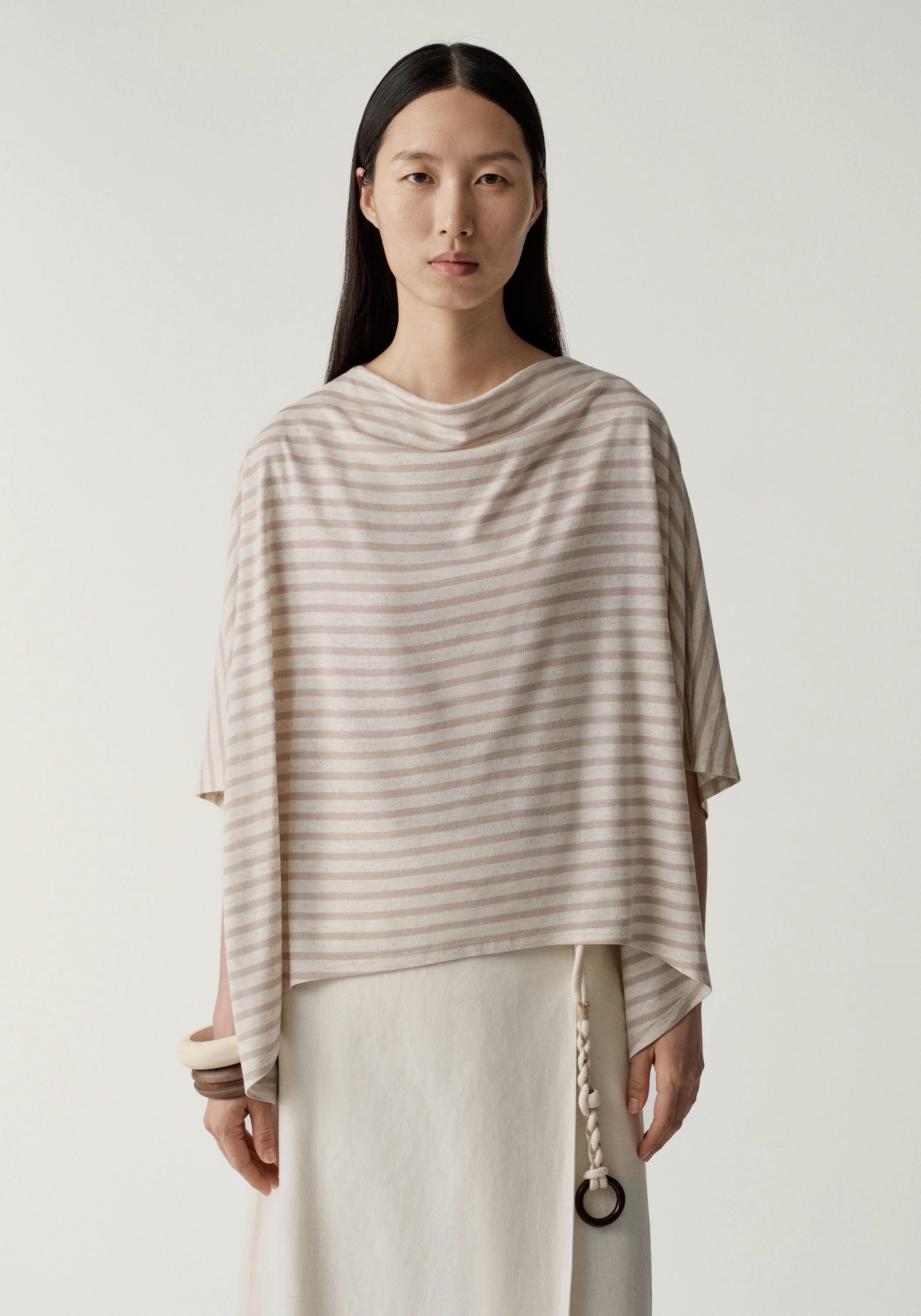 Asymmetric Striped Blouse - Image 20