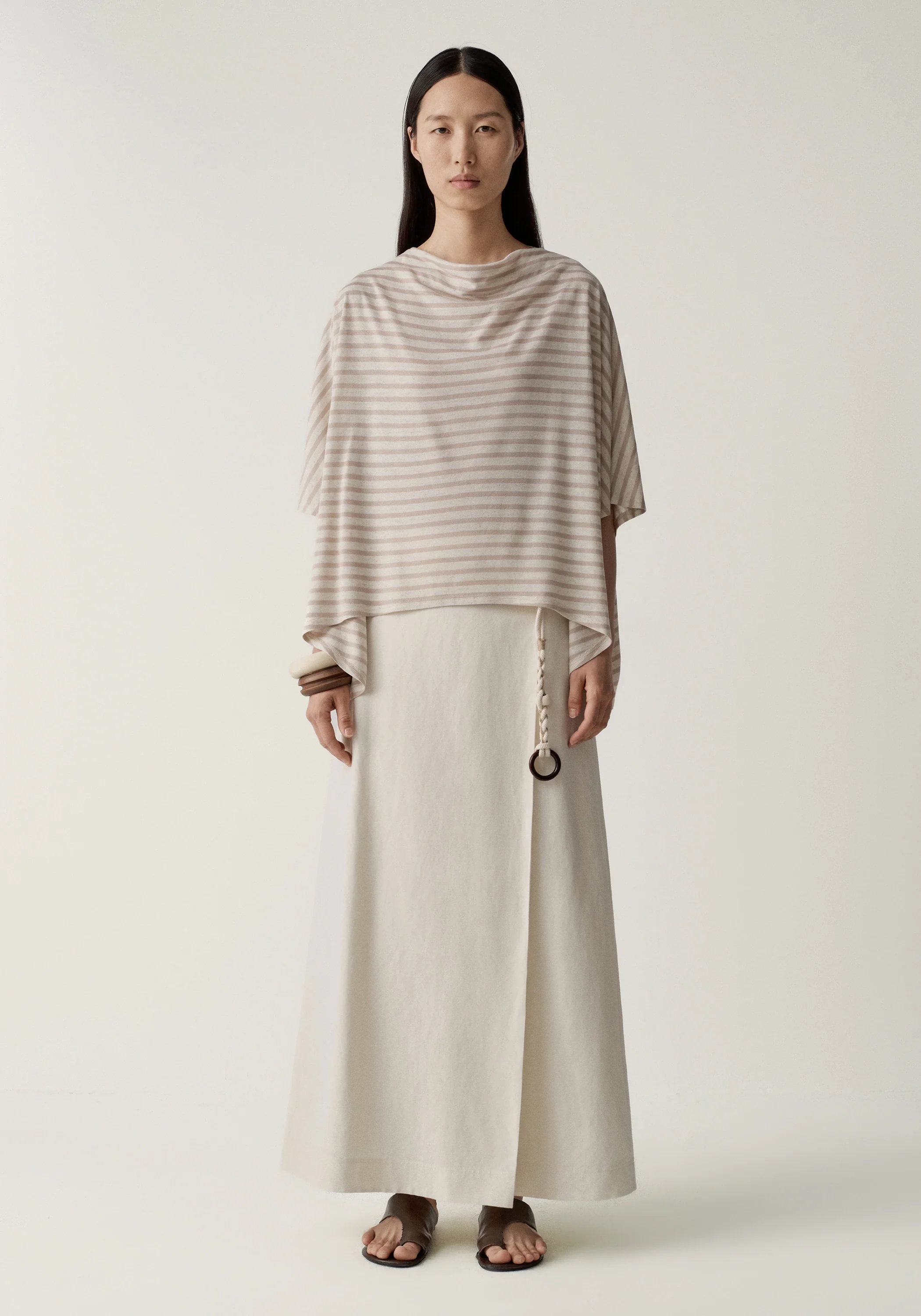 Asymmetric Striped Blouse - Image 21