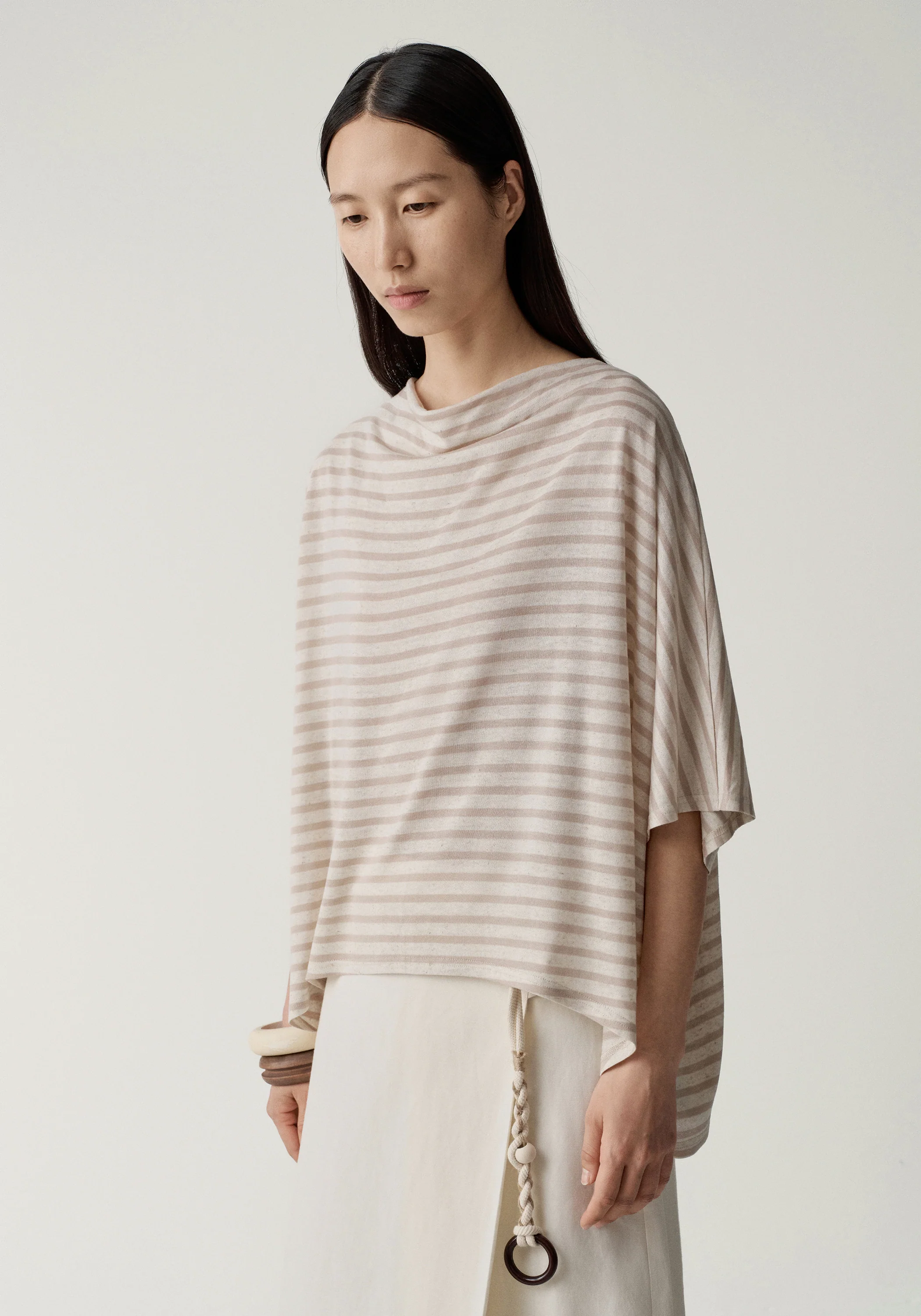 Asymmetric Striped Blouse - Image 24