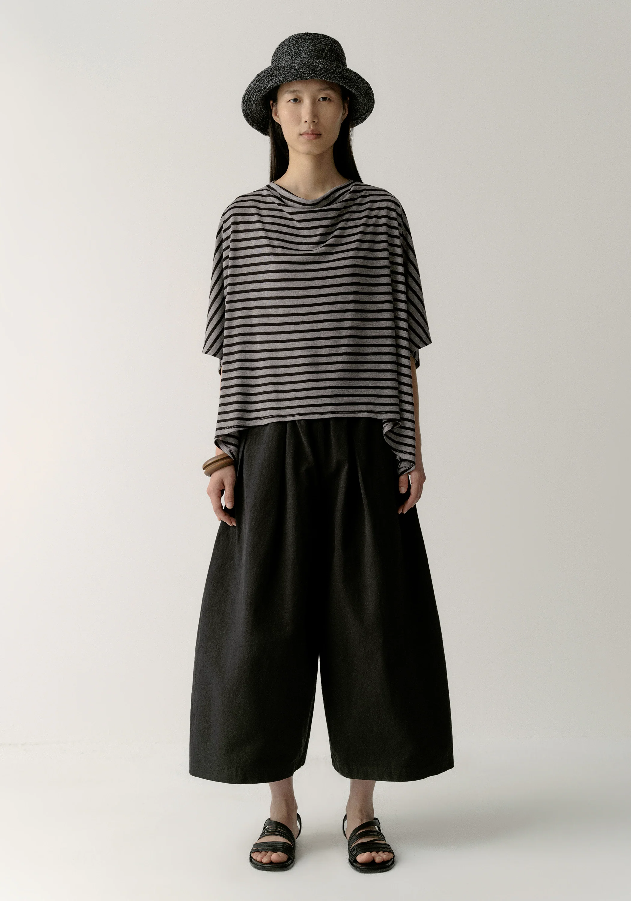 Asymmetric Striped Blouse - Image 3