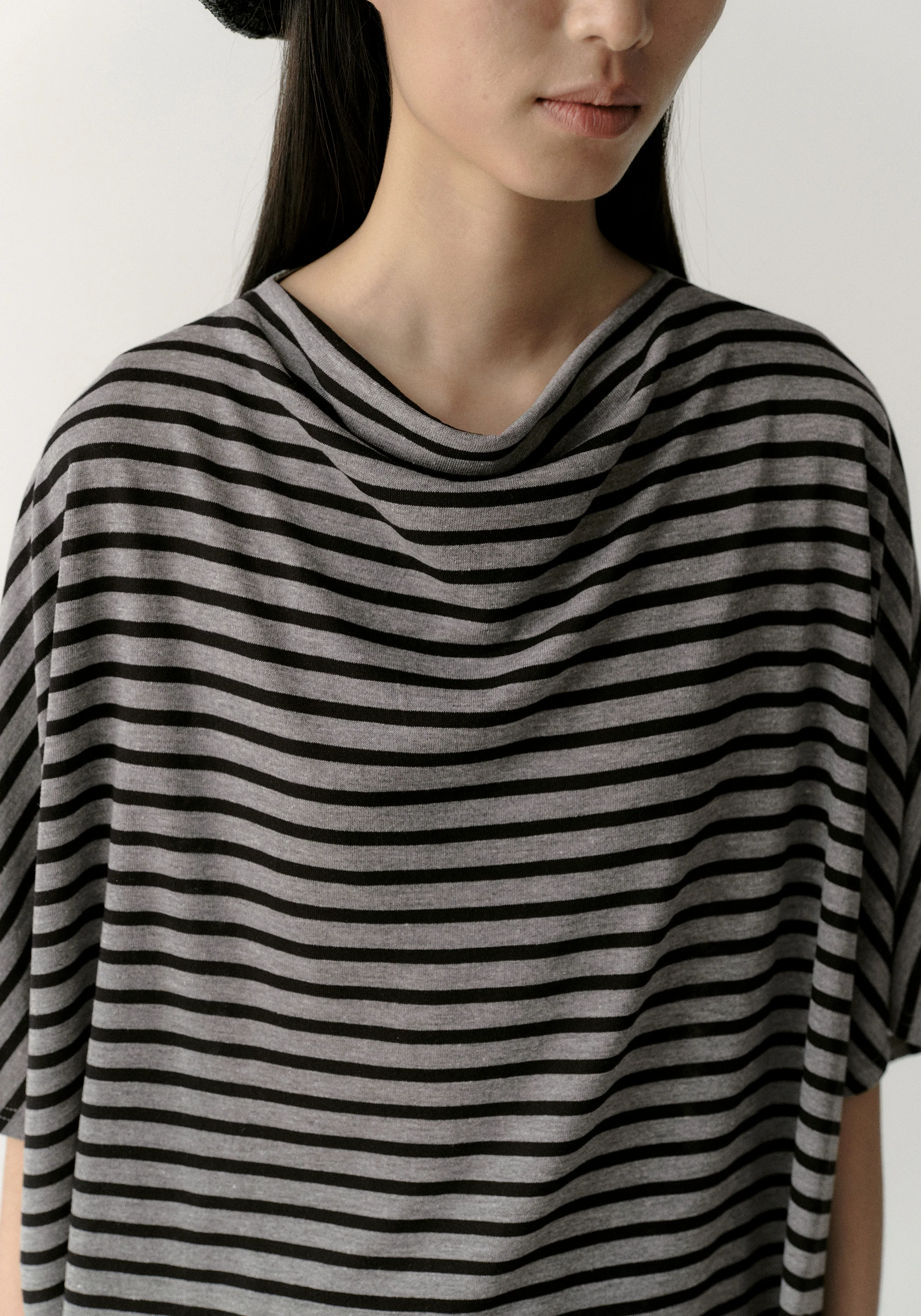 Asymmetric Striped Blouse - Image 7