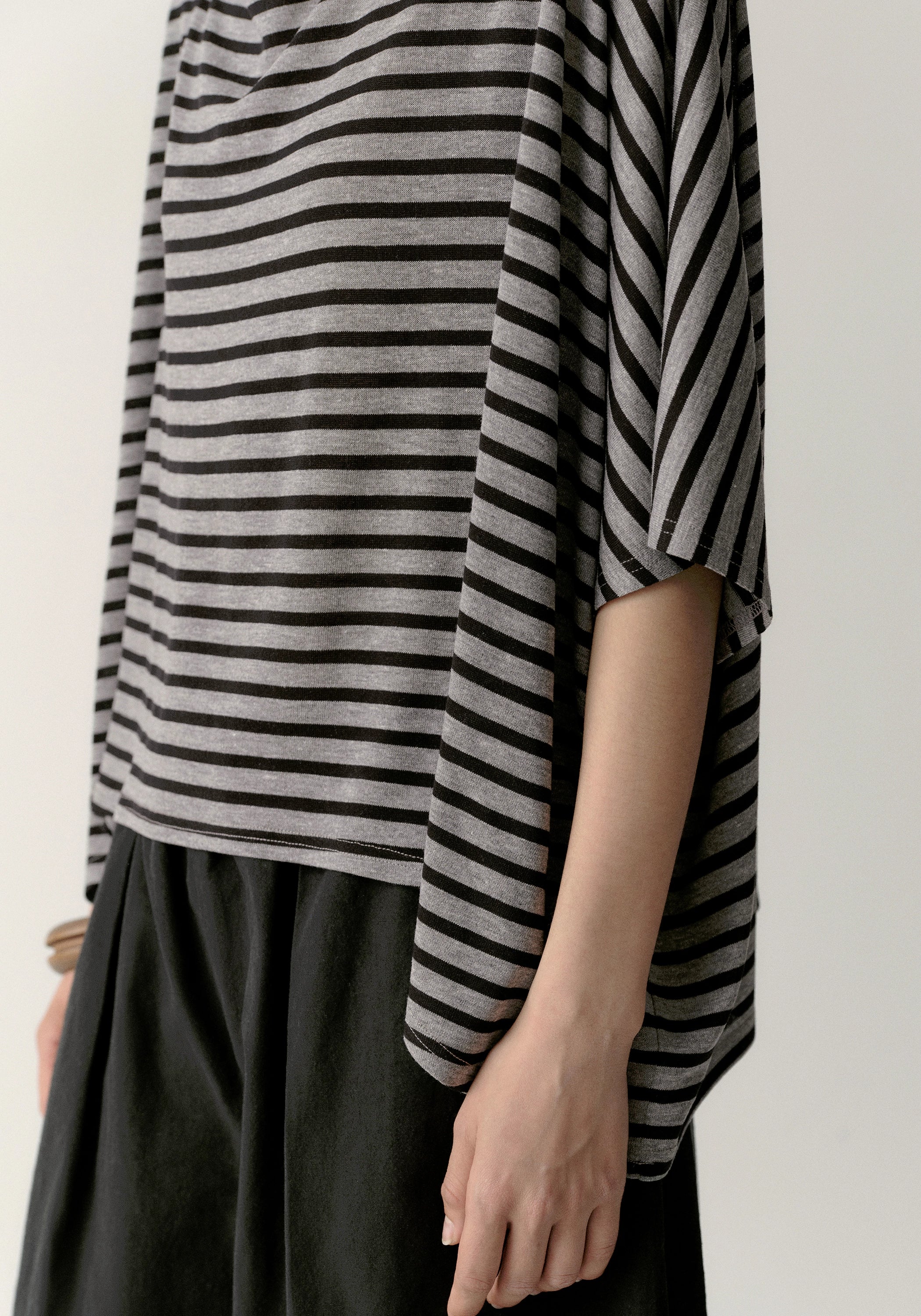 Asymmetric Striped Blouse - Image 8