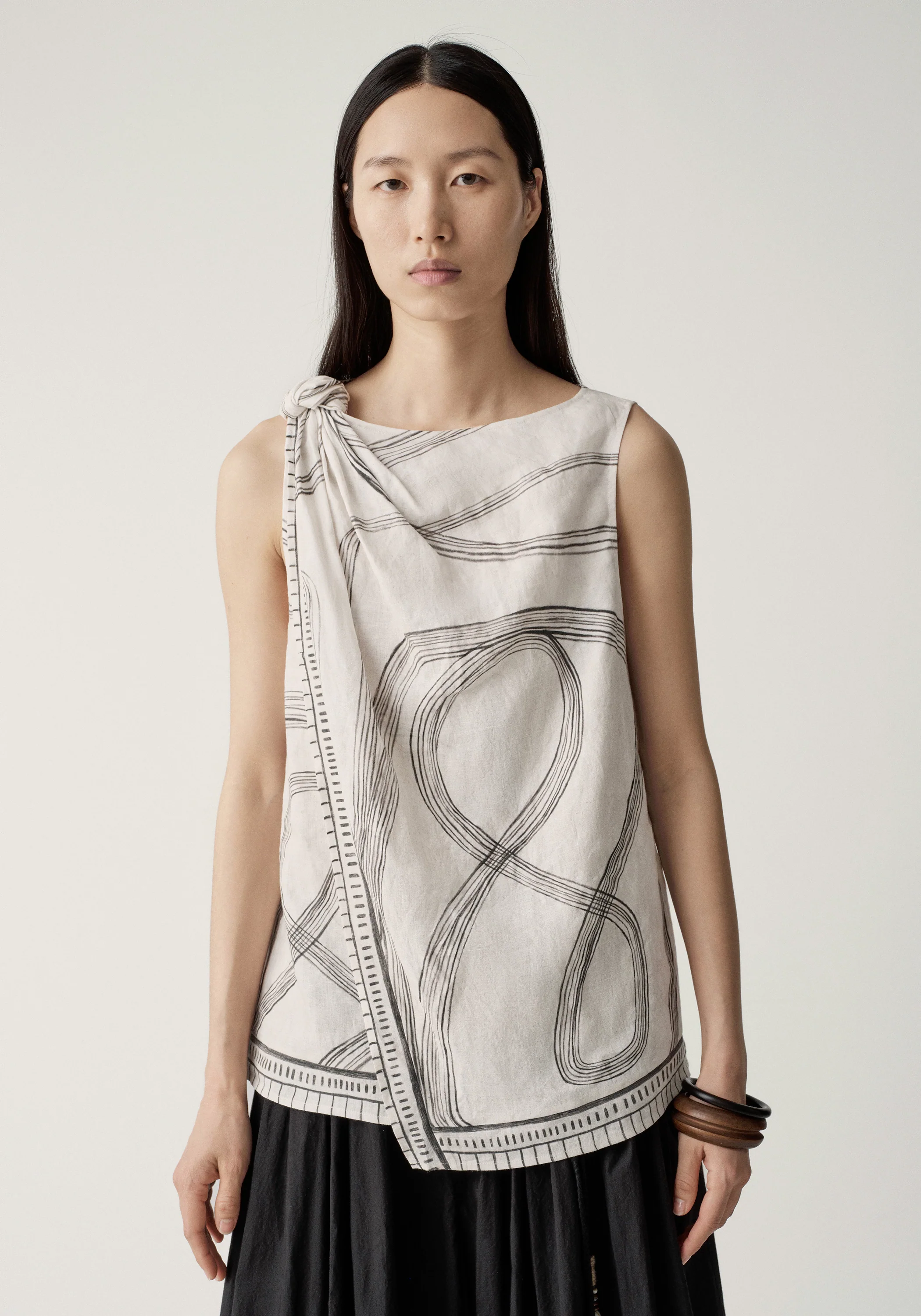 Print Sleeveless Top