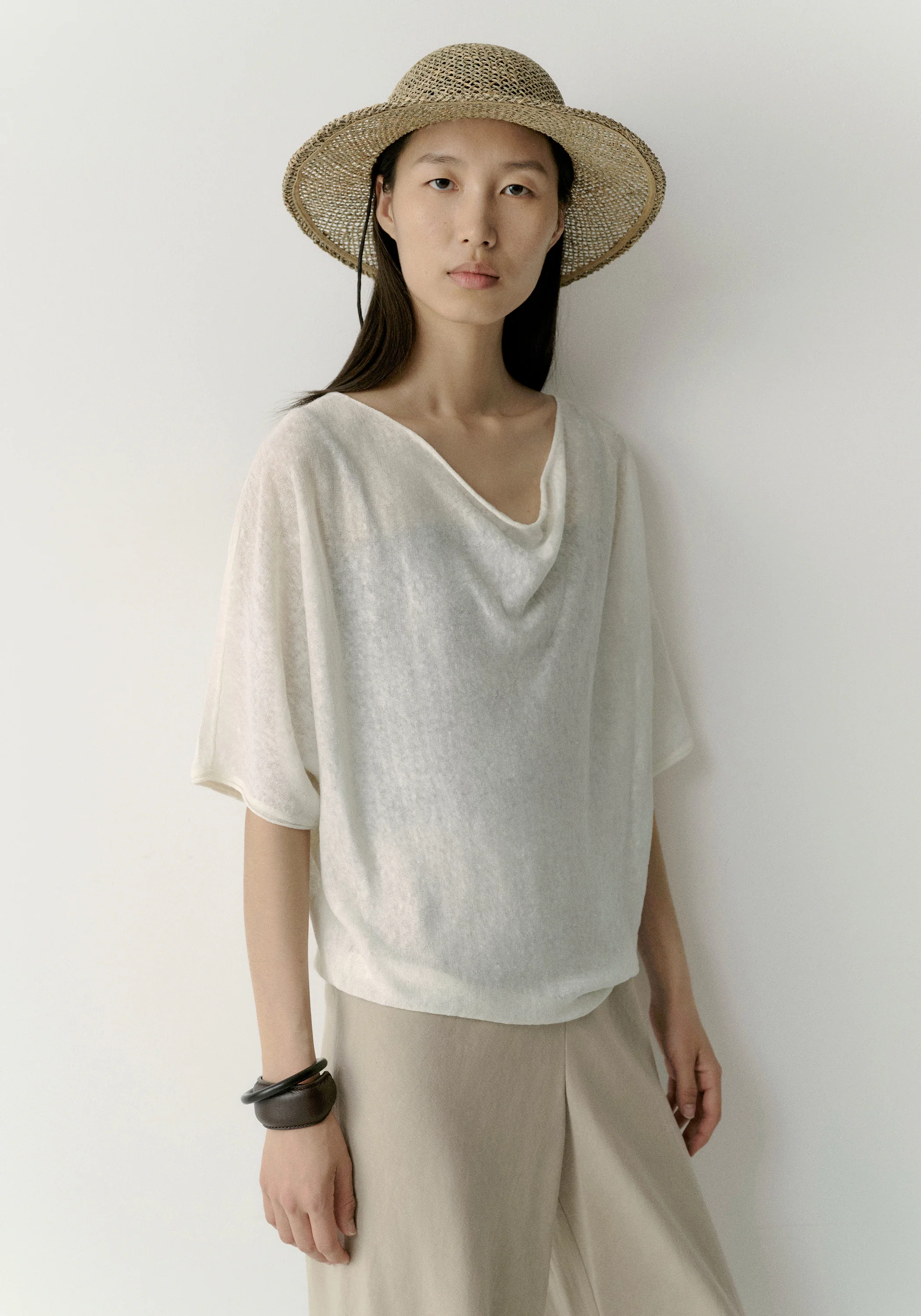 Cocoon Linen Blouse - Image 15