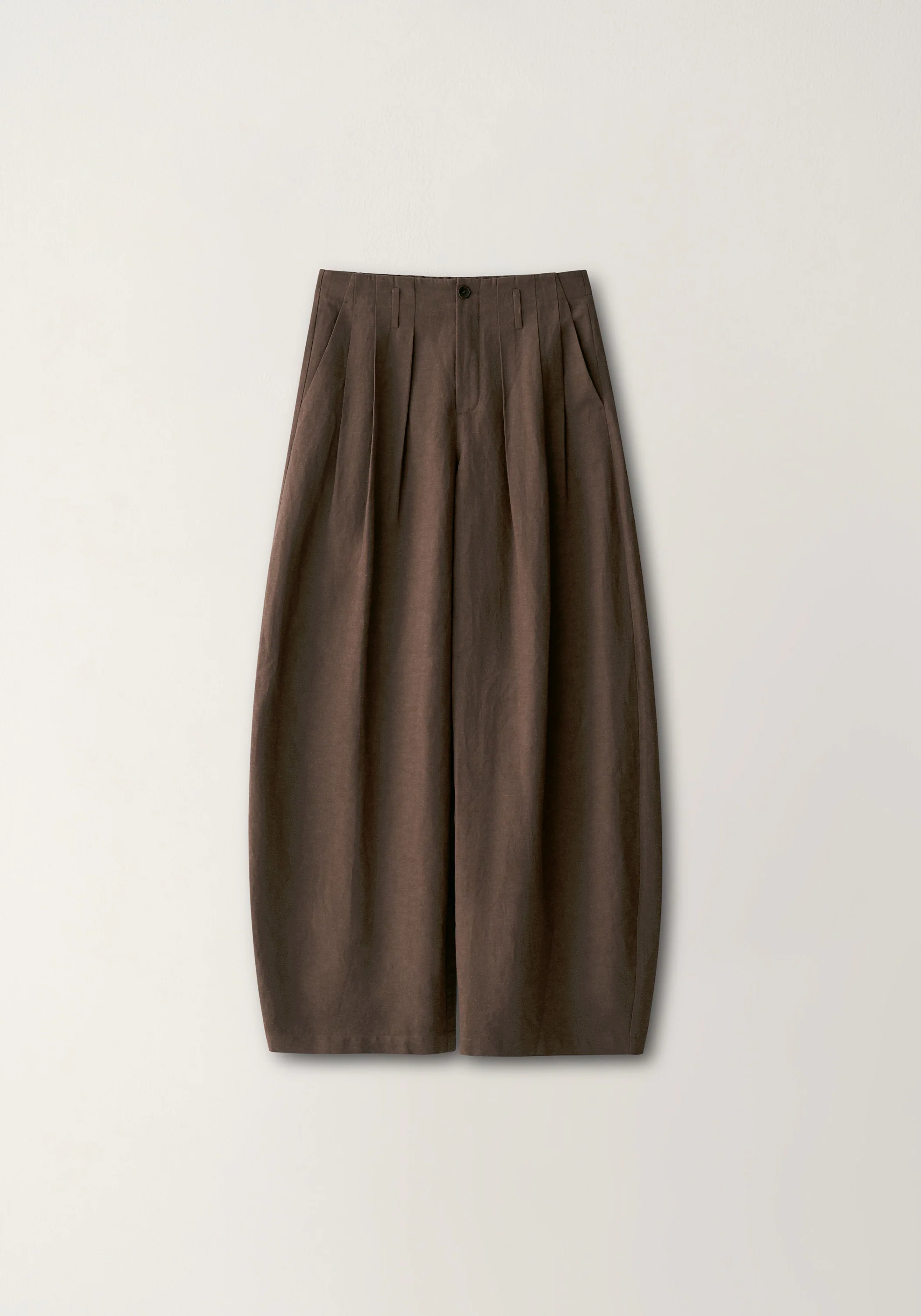 Pleated Curved Pants - Image 2