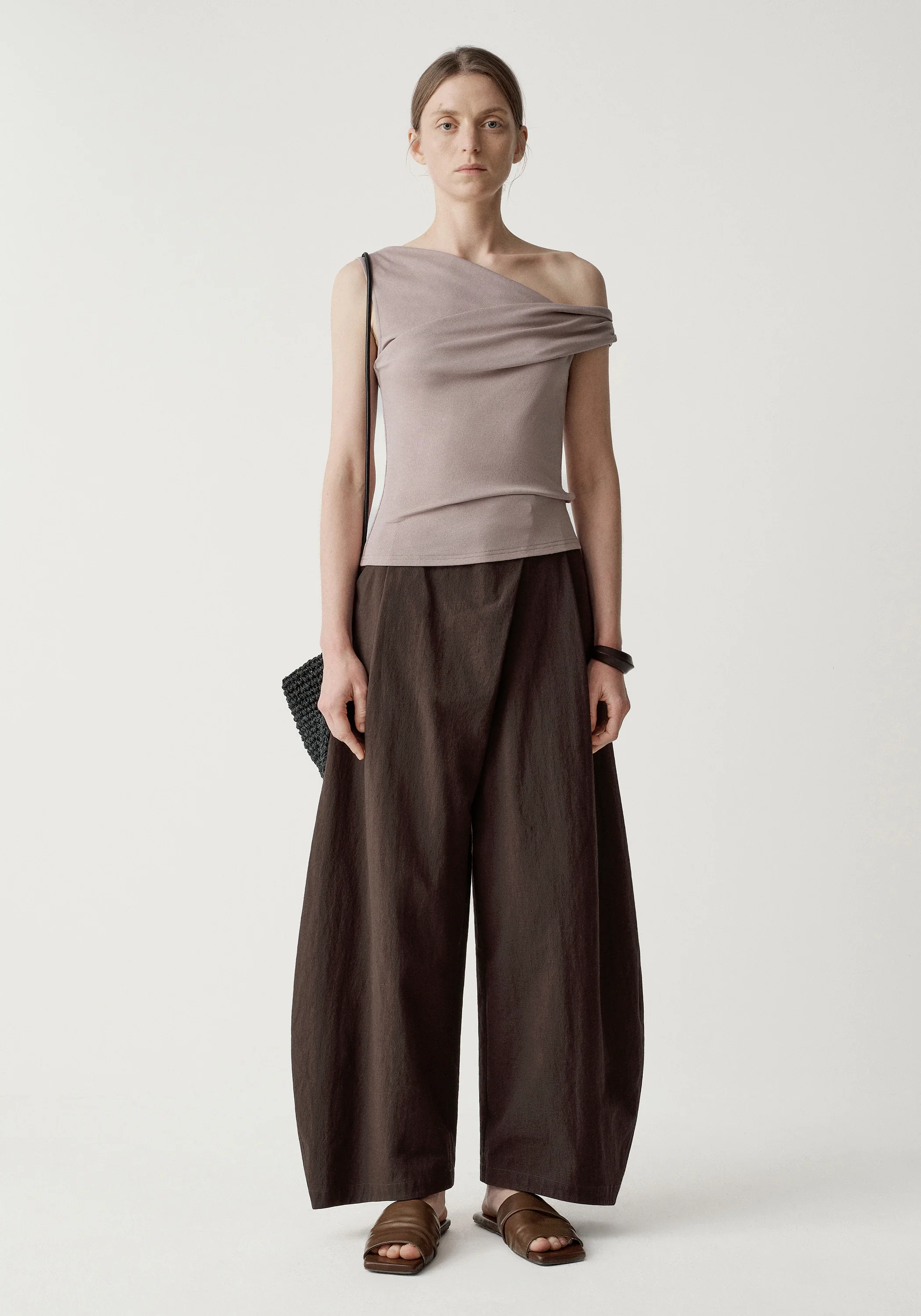 Asymmetric Cropped Pants